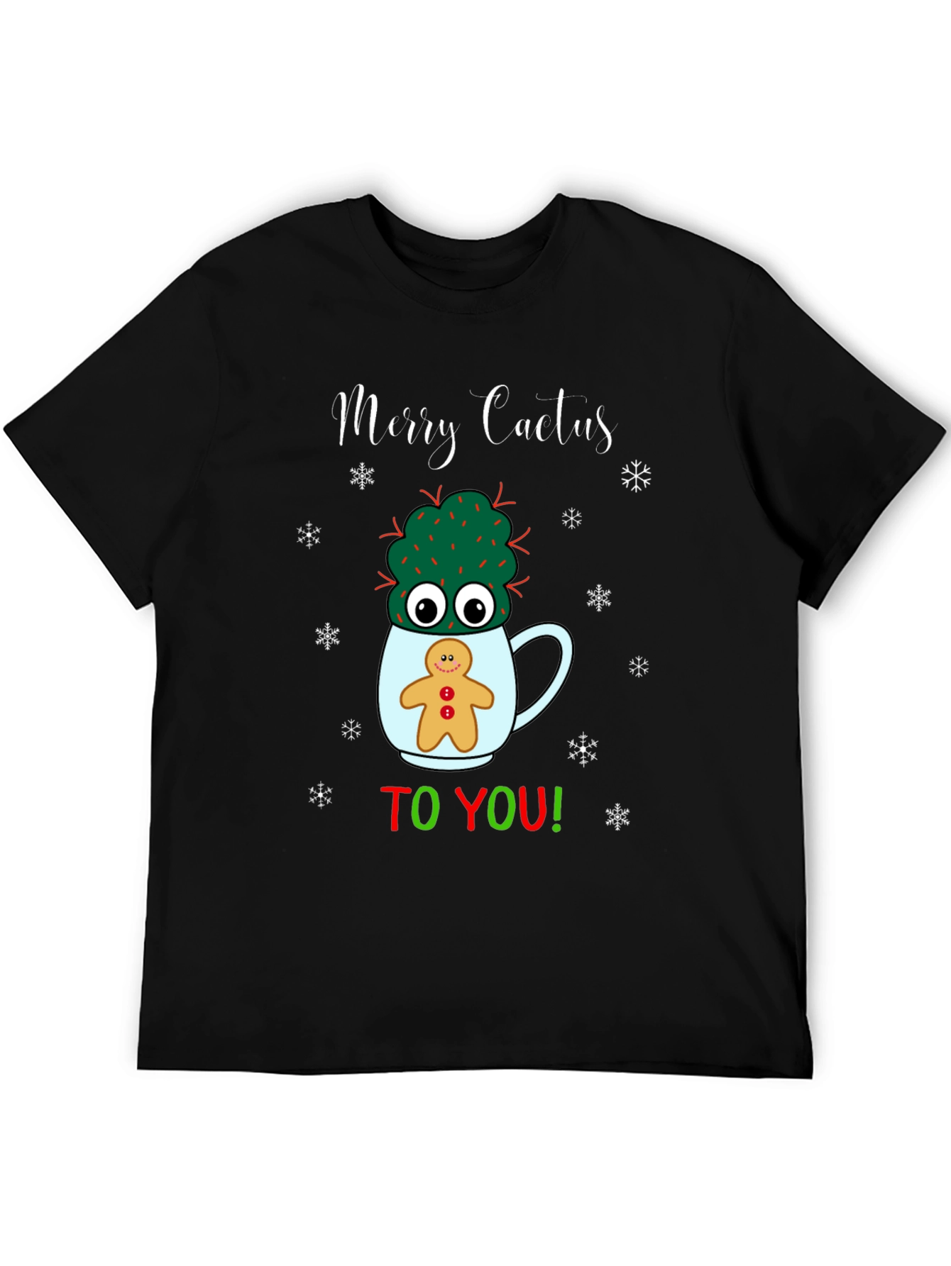 Merry Cactus To You! Funny Christmas Graphic T-Shirt