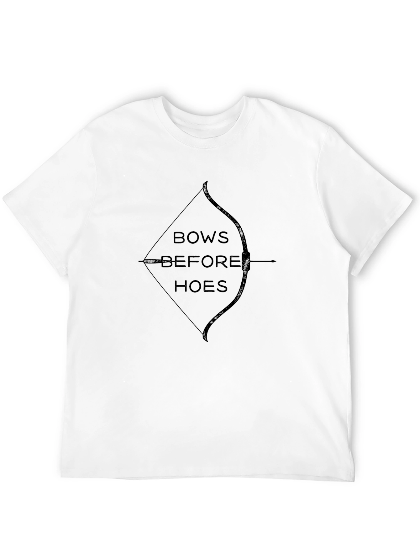 Bows Before Hoes Black Graphic Tee
