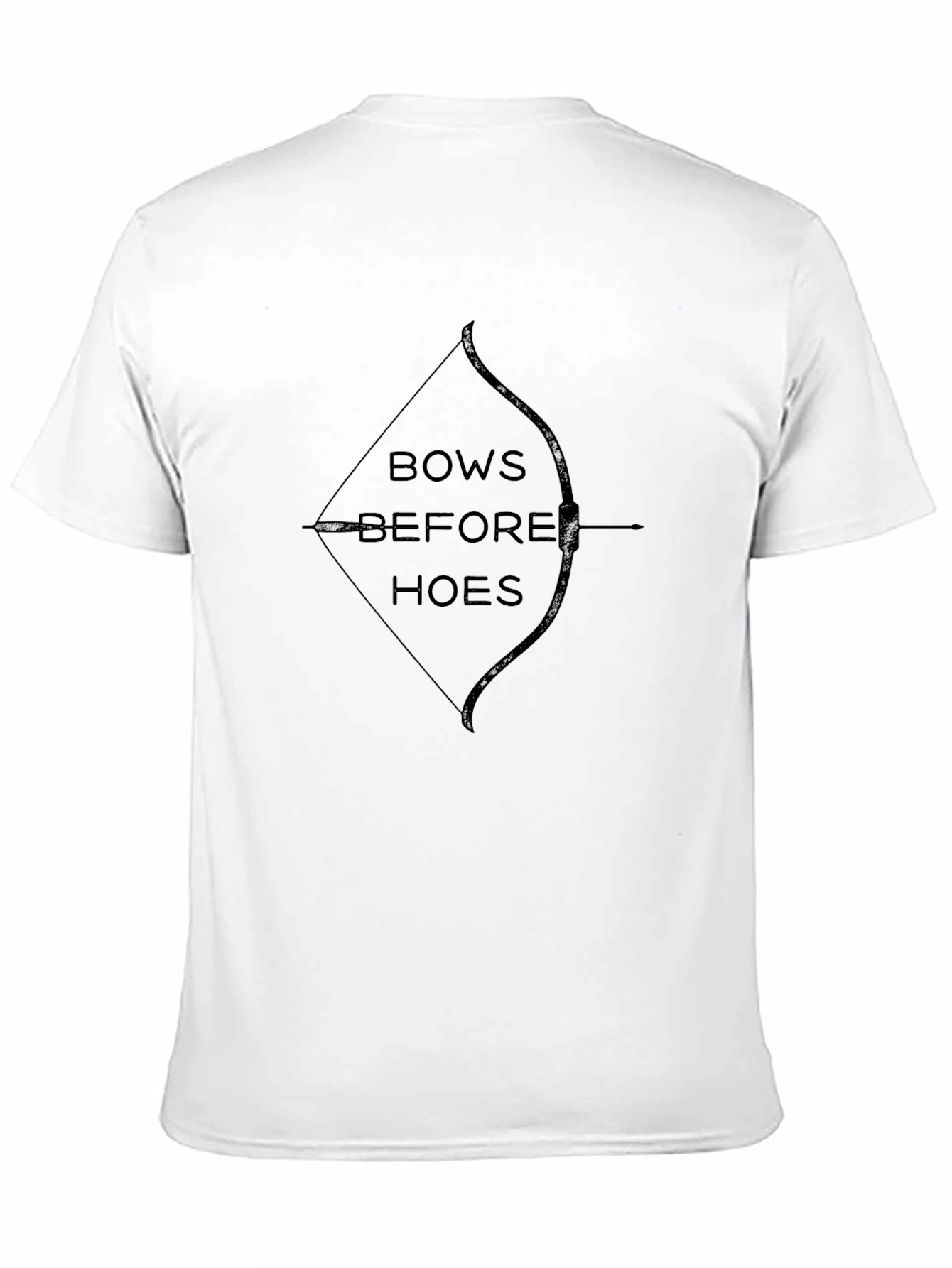 Bows Before Hoes Black Graphic Tee