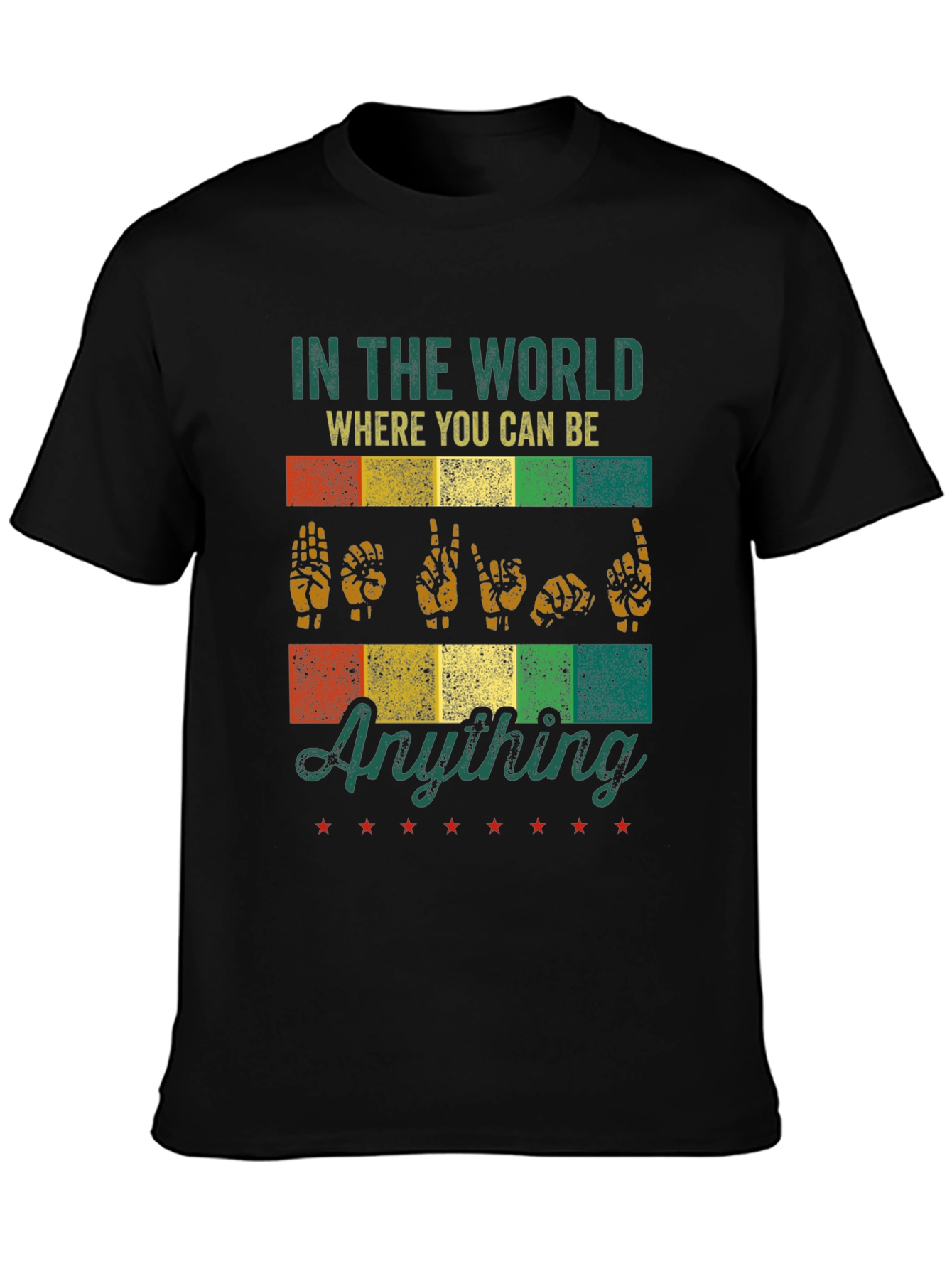 ASL Anything T-Shirt - Be Kind