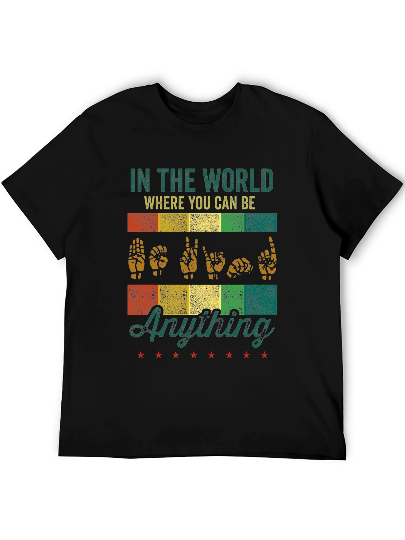 ASL Anything T-Shirt - Be Kind