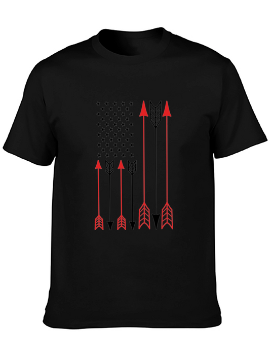 Patriotic Arrows Graphic Tee - Mens Black T-Shirt