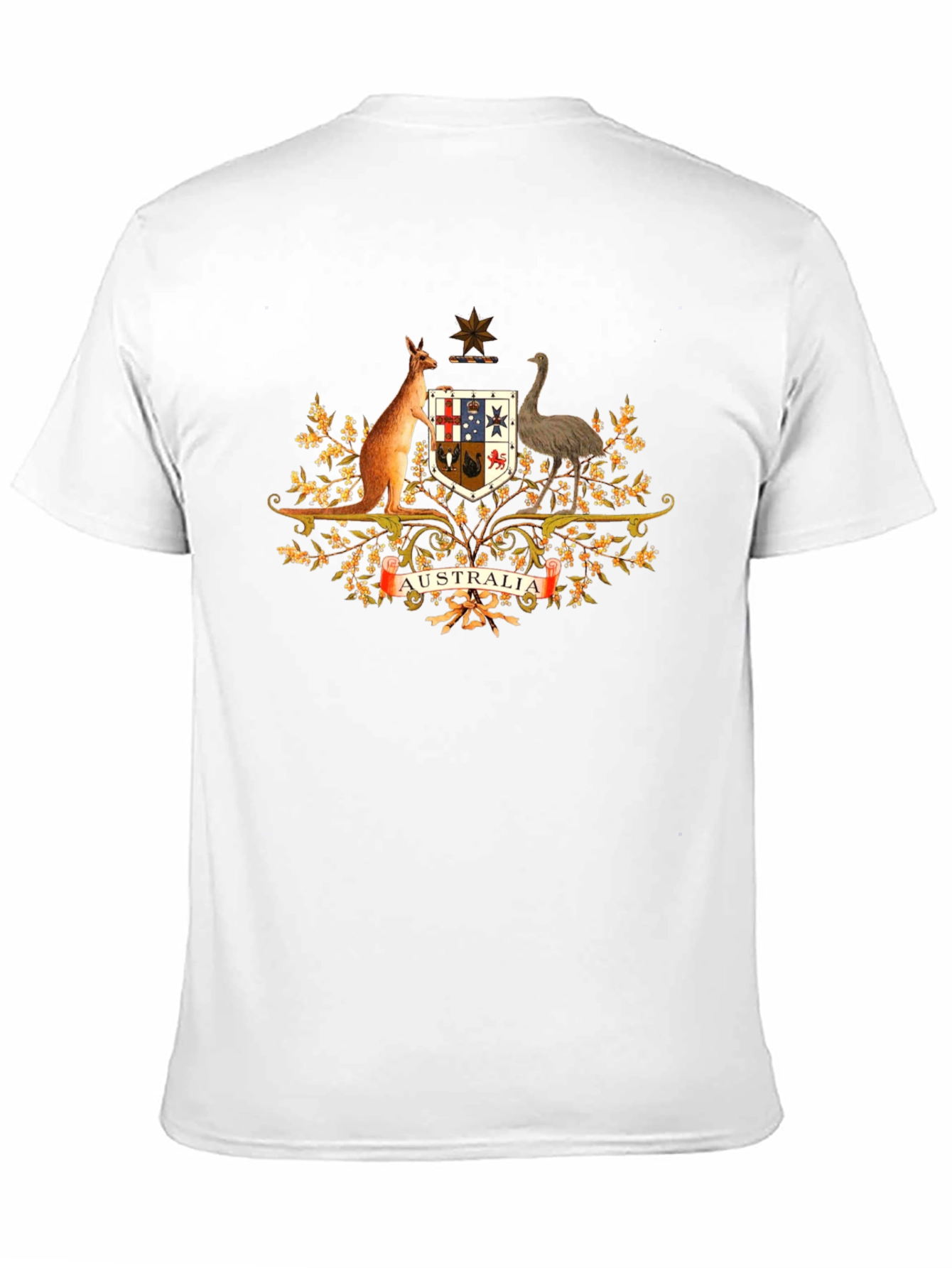 Australia Coat of Arms Black T-Shirt