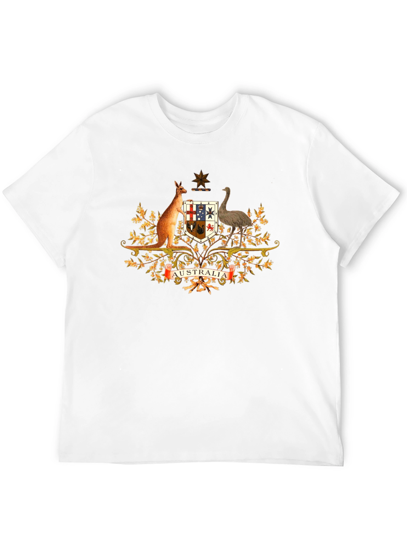 Australia Coat of Arms Black T-Shirt