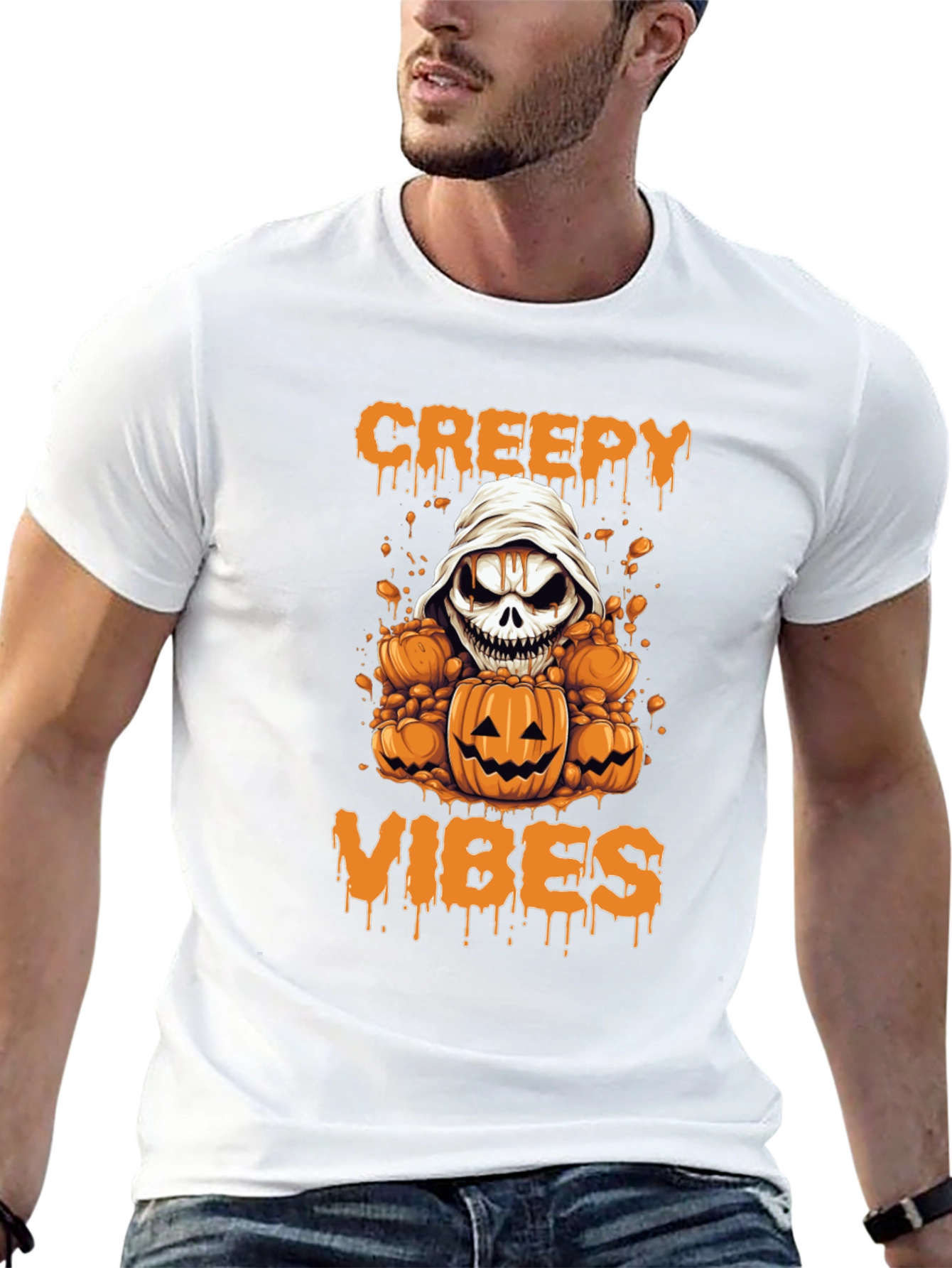 Creepy Vibes Halloween T-Shirt