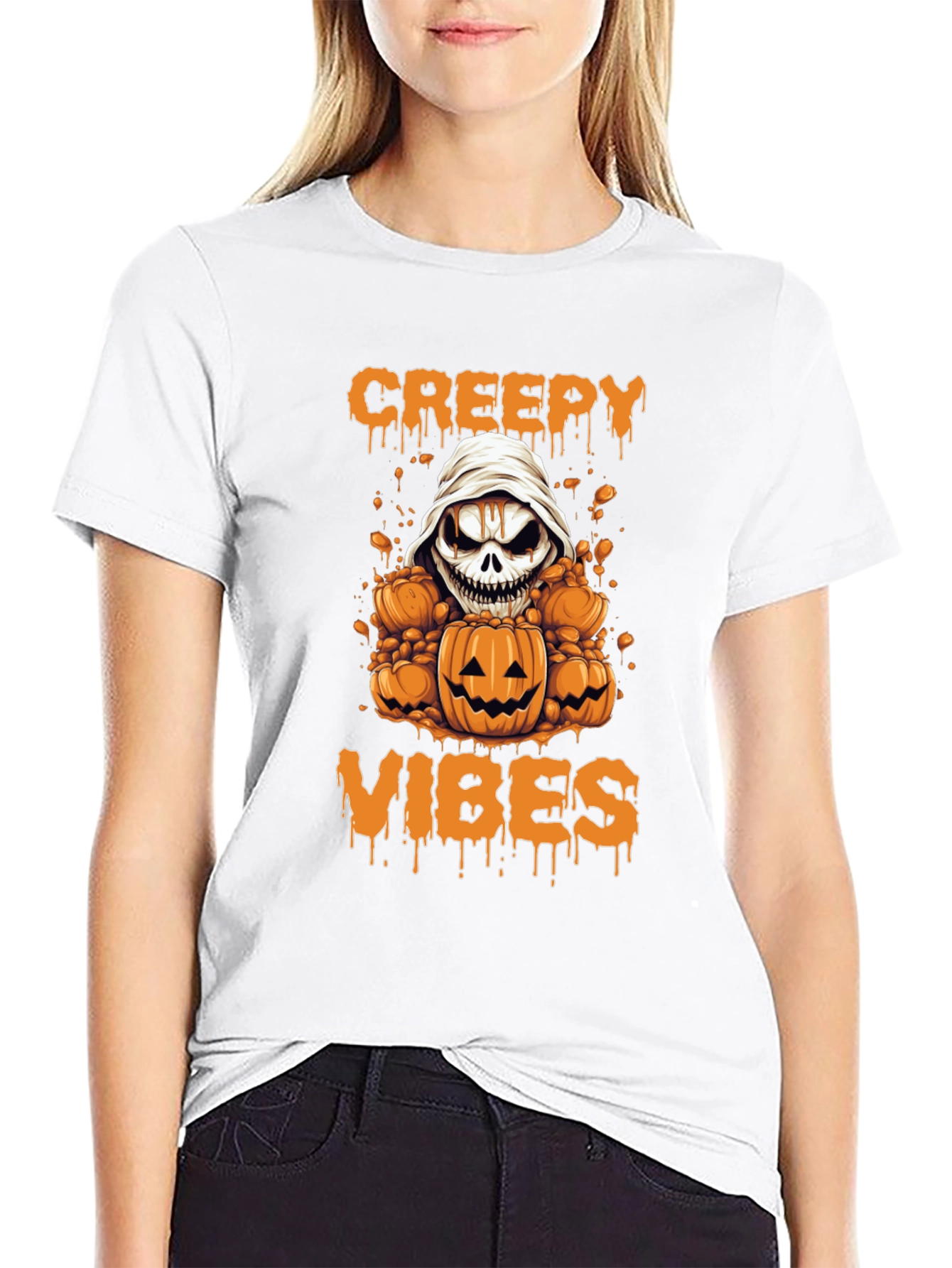 Creepy Vibes Halloween T-Shirt
