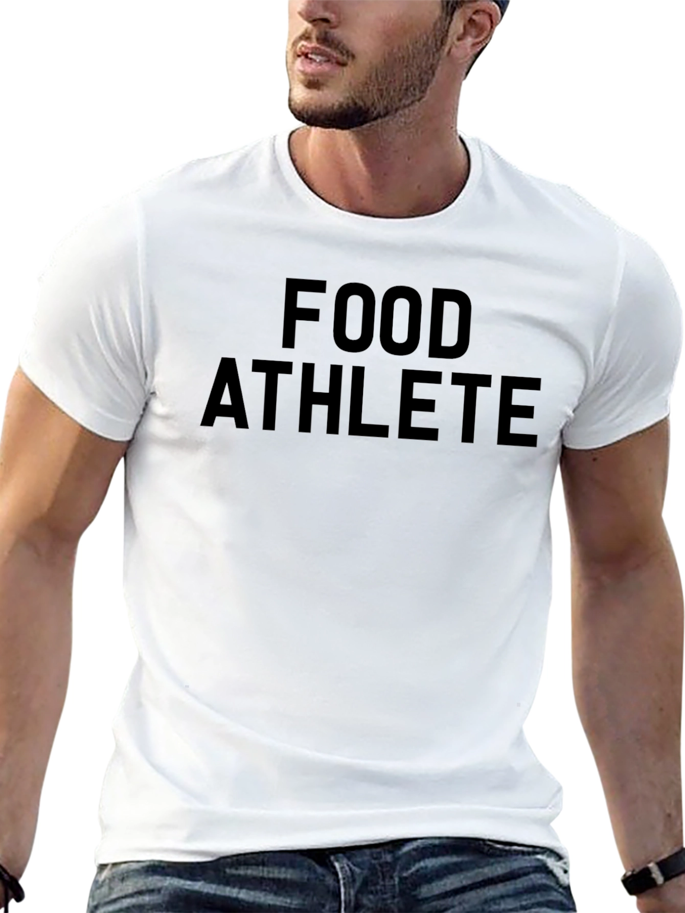 Food Athlete Graphic T-Shirt - Black