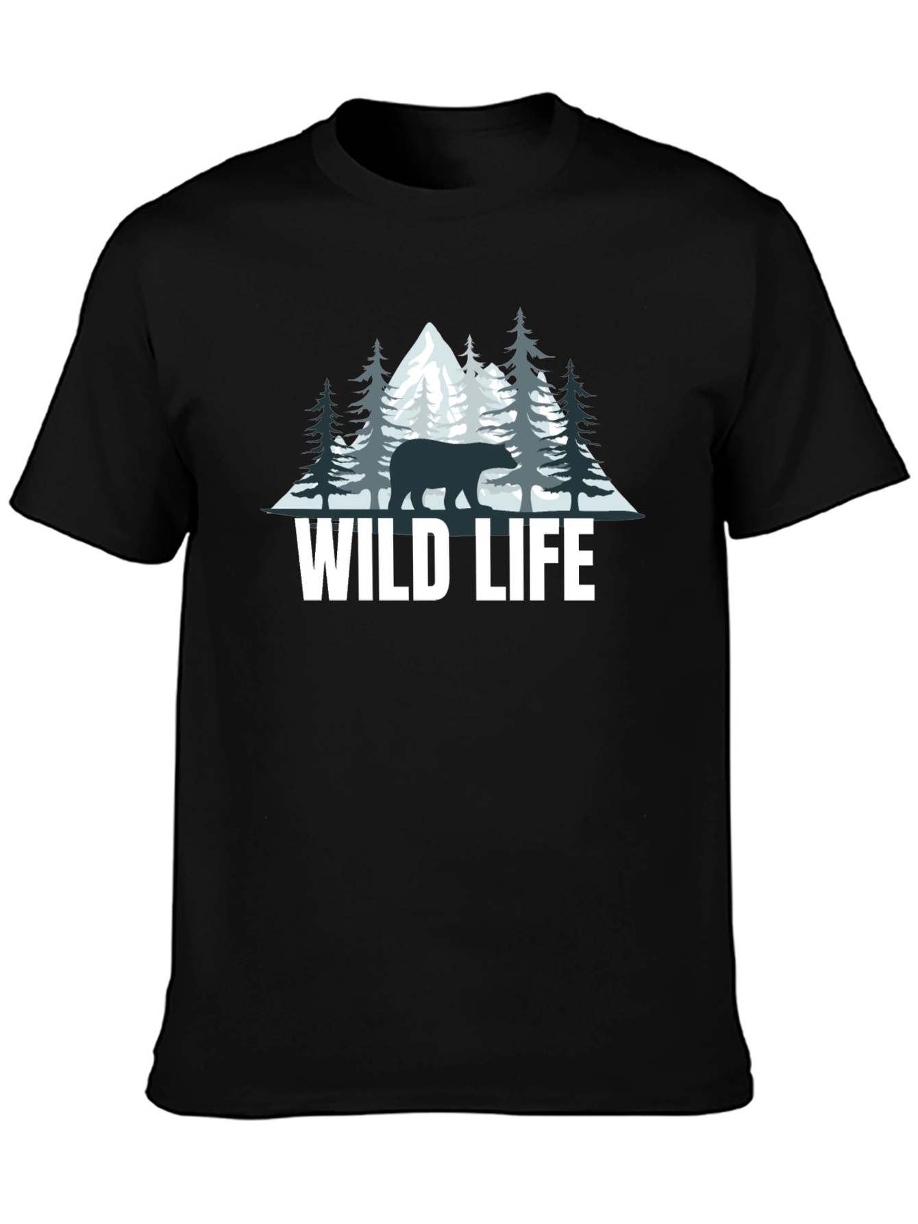 Wildlife Bear Mountain T-Shirt - Nature Inspired Tee