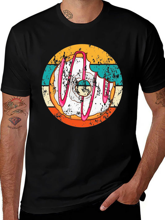 Retro Donut Graphic Tee - Foodie Fashion