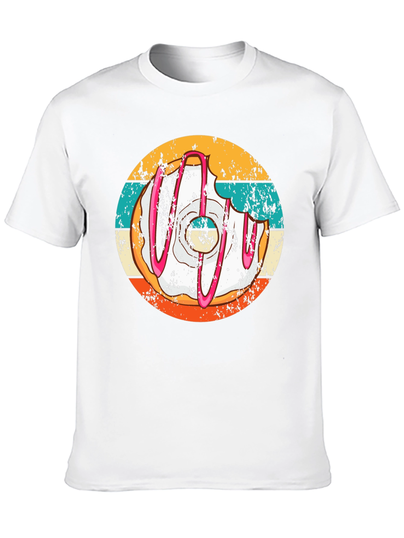 Retro Donut Graphic Tee - Foodie Fashion