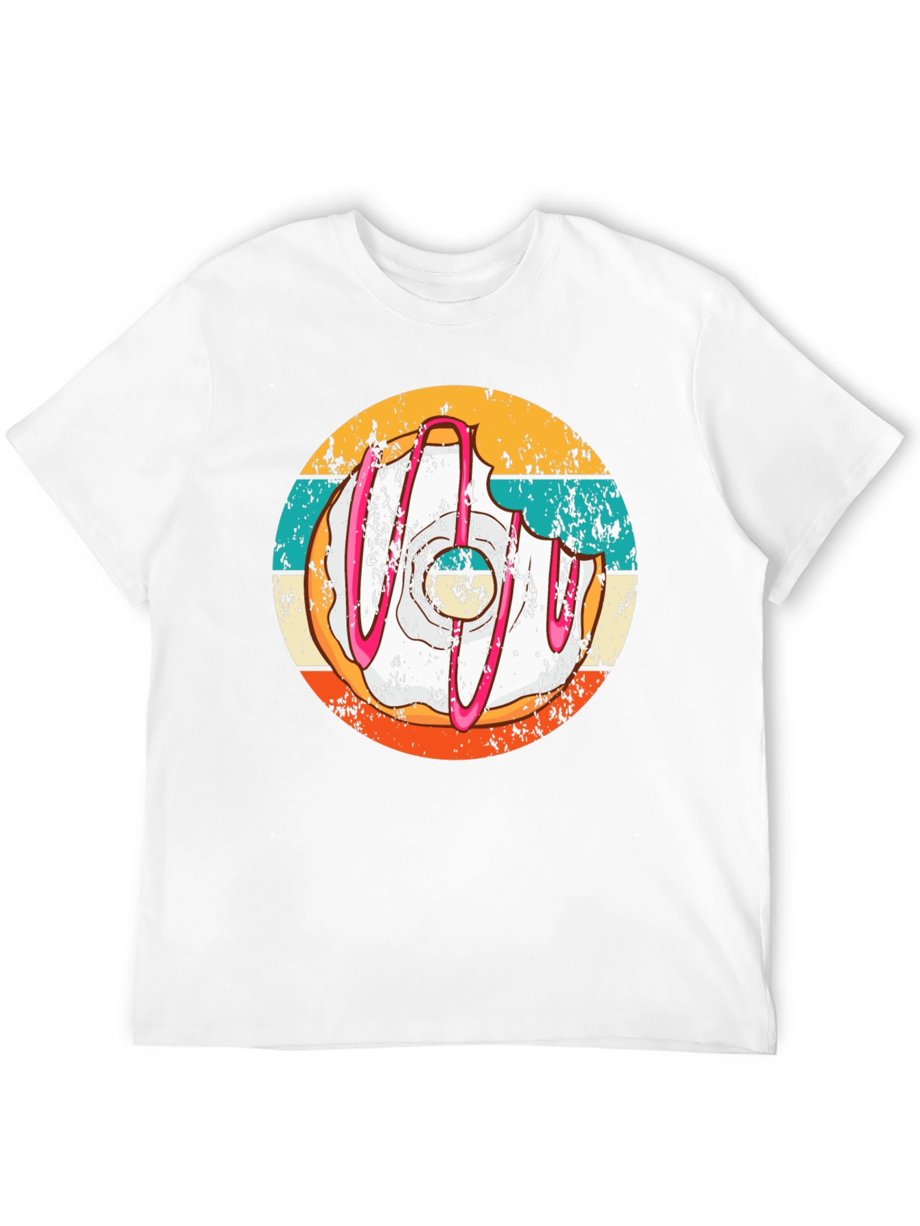 Retro Donut Graphic Tee - Foodie Fashion