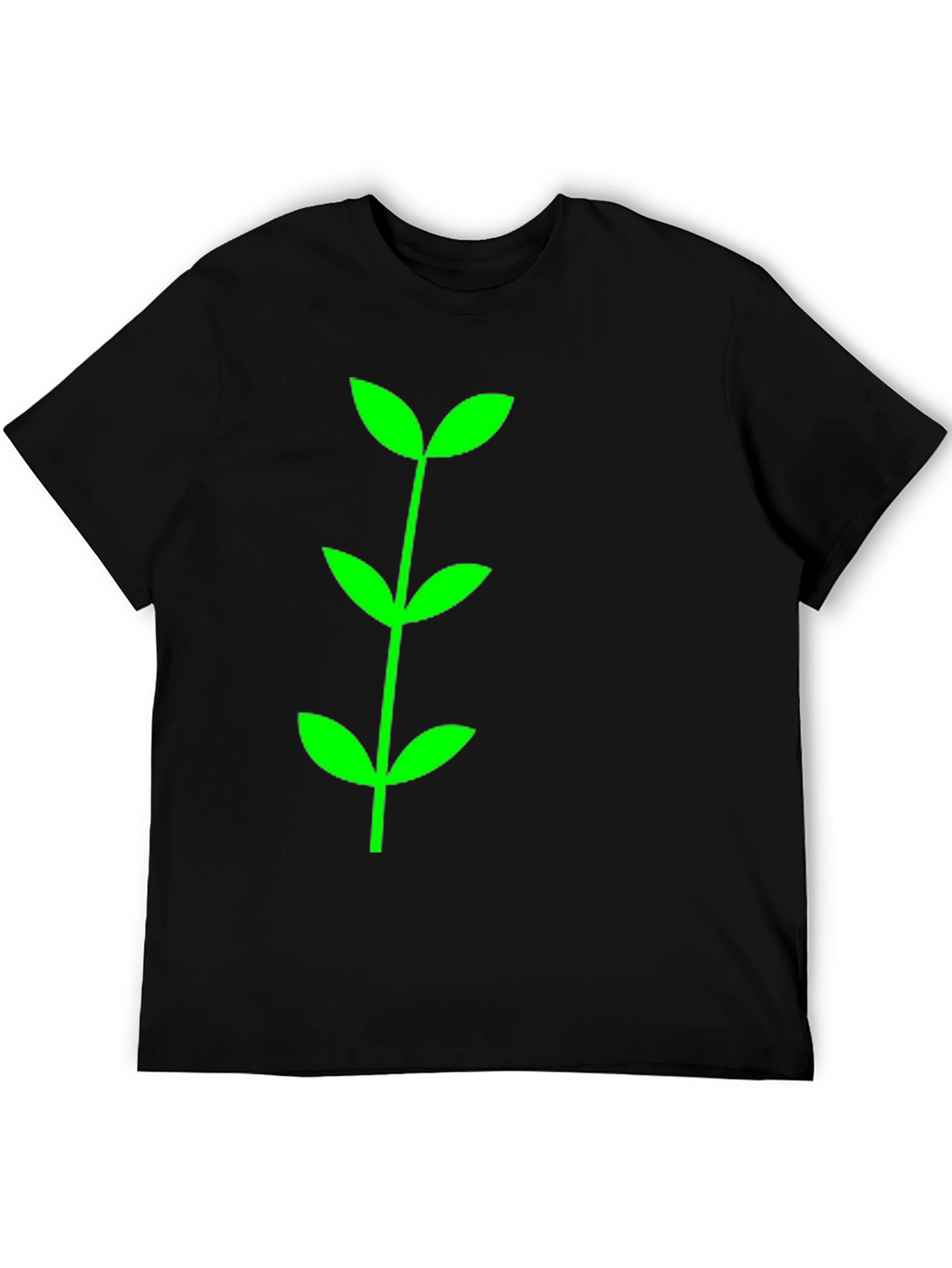 Green Sprout Black T-Shirt - Eco-Friendly Style