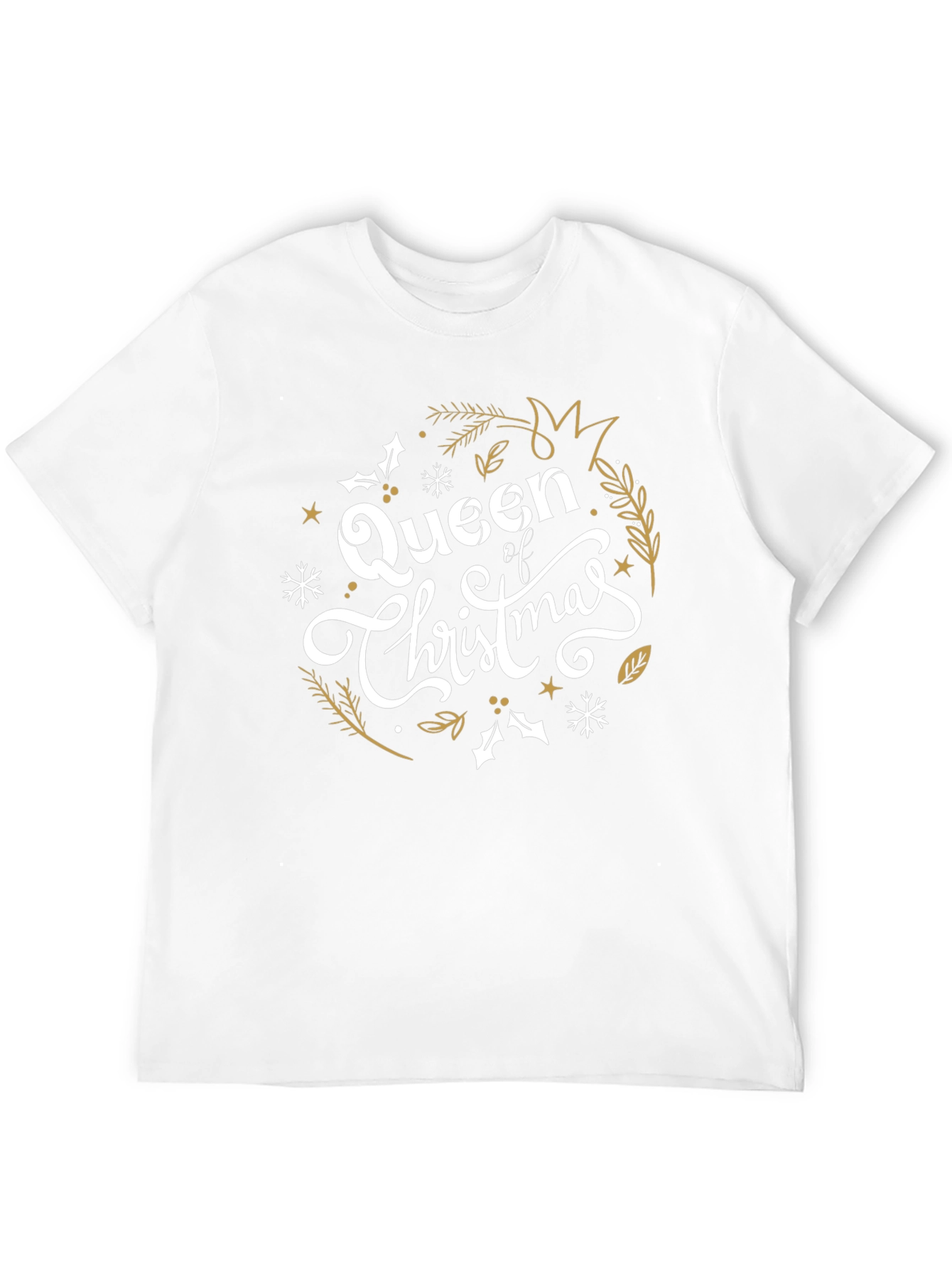 Queen of Christmas Black Graphic Tee