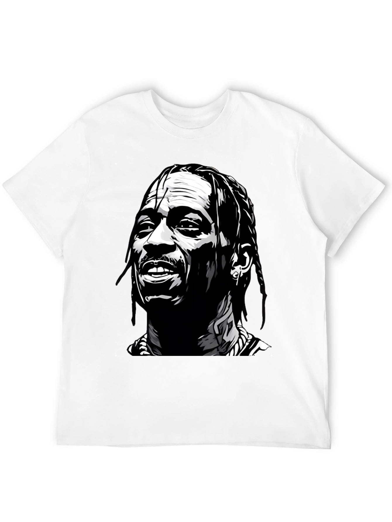 Travis Scott Graphic Print Black T-Shirt