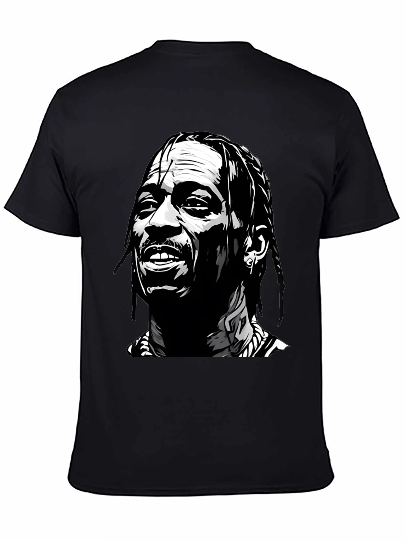 Travis Scott Graphic Print Black T-Shirt