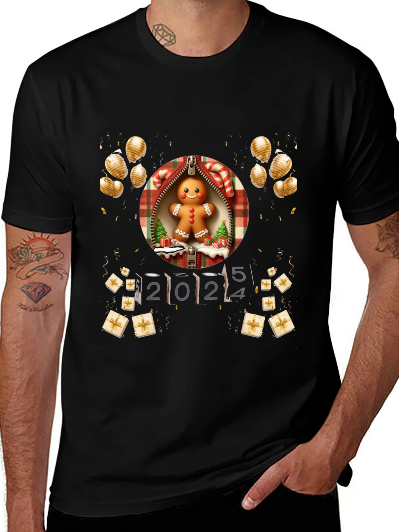 Festive 2024 Gingerbread T-Shirt