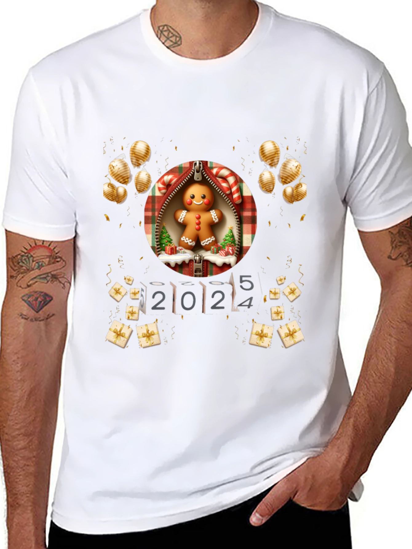 Festive 2024 Gingerbread T-Shirt