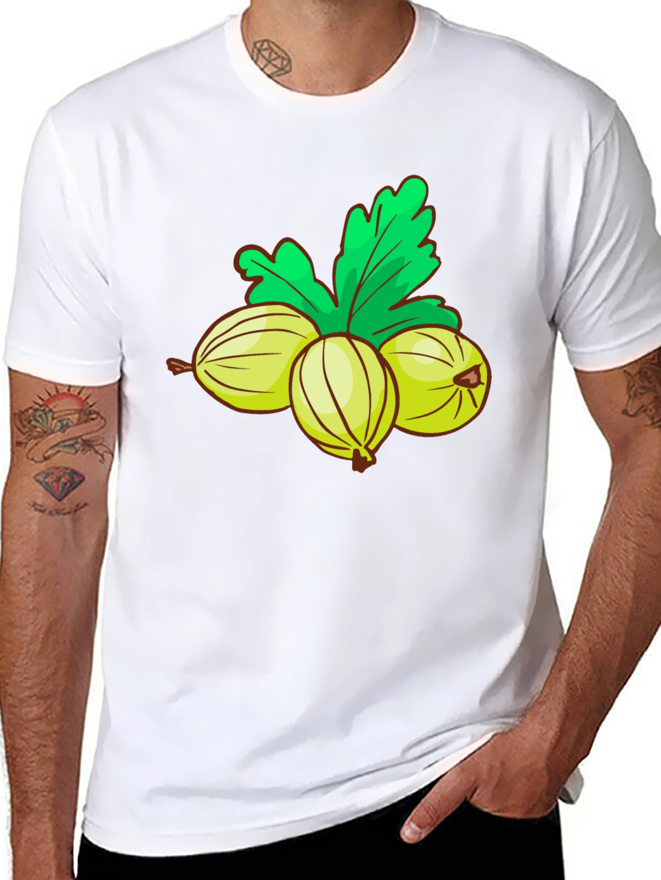 Gooseberry Graphic T-Shirt - Trendy Fruit Design