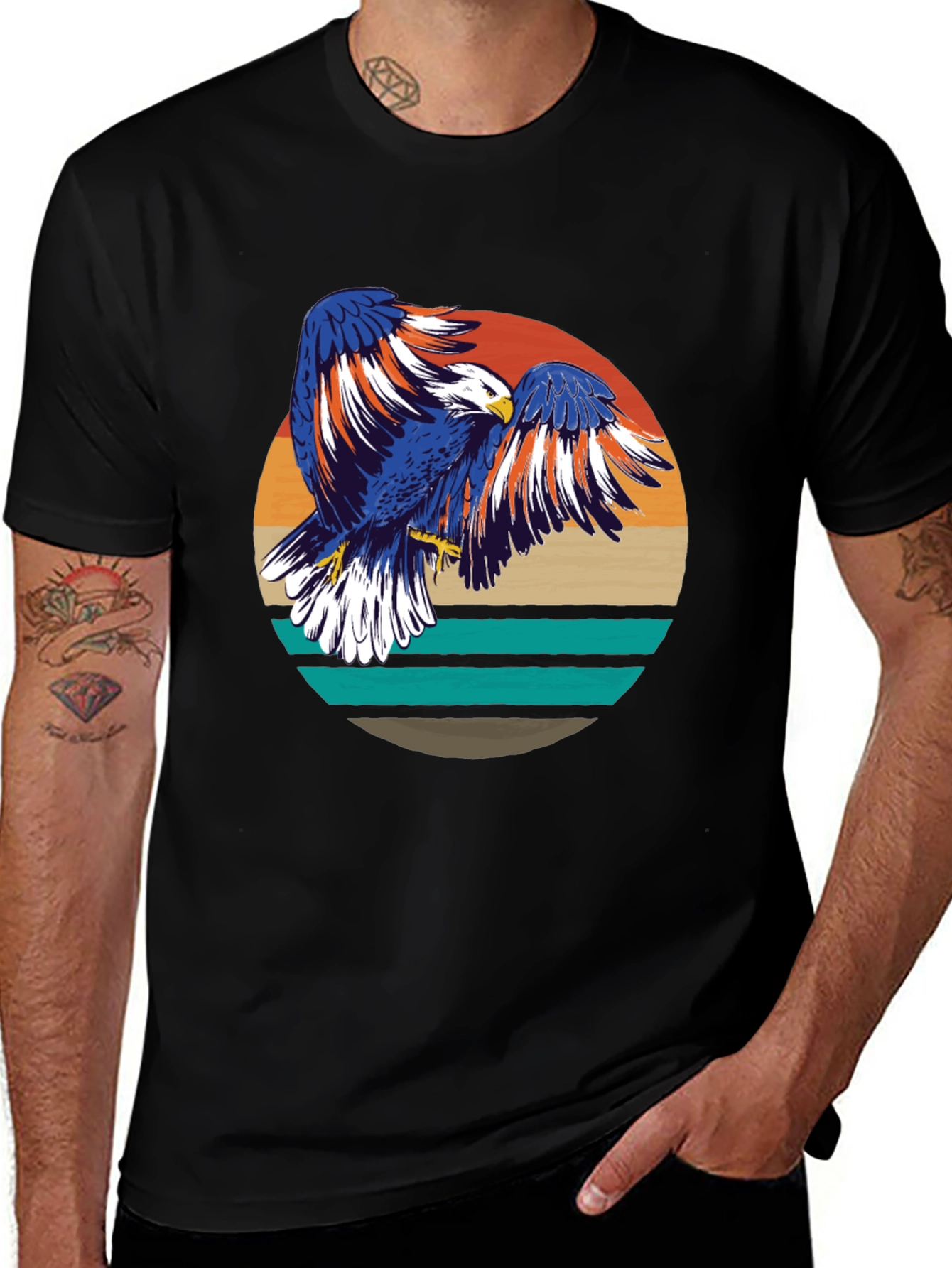 Retro Eagle Graphic T-Shirt