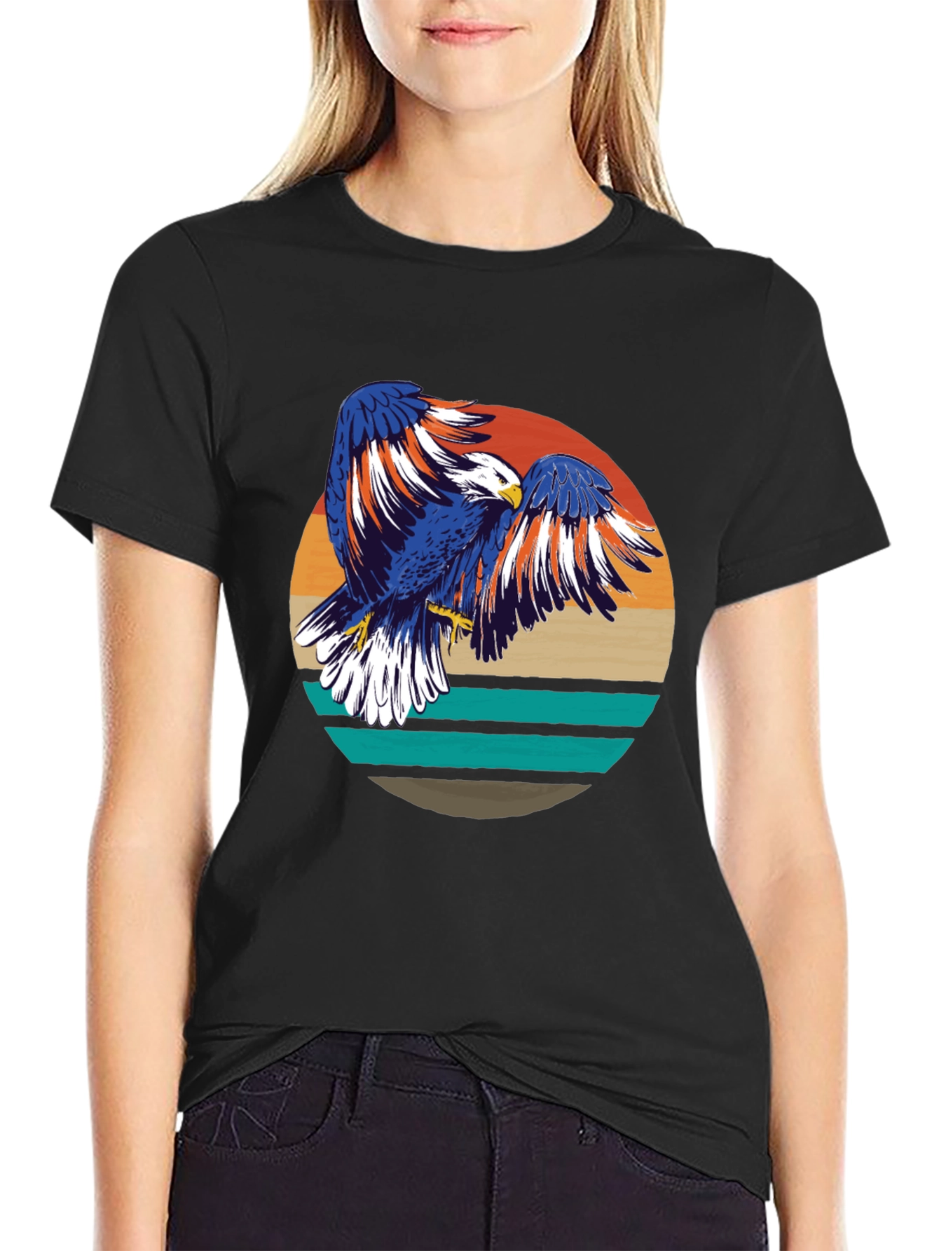 Retro Eagle Graphic T-Shirt