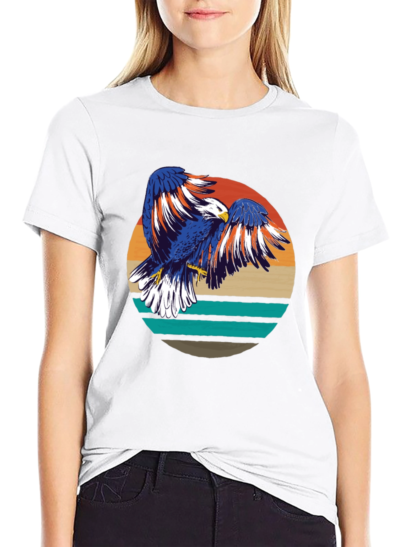 Retro Eagle Graphic T-Shirt