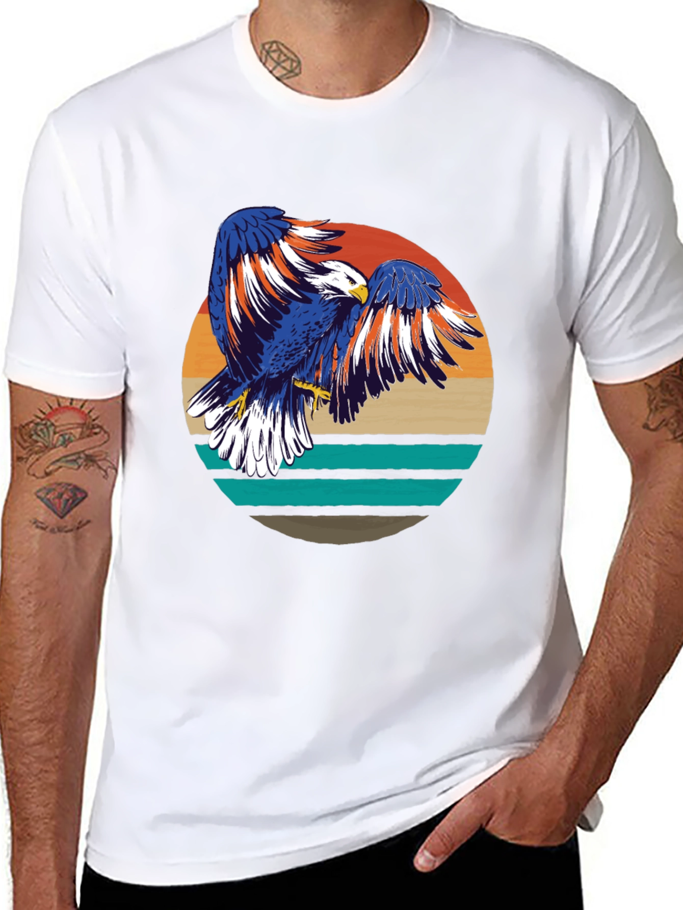 Retro Eagle Graphic T-Shirt