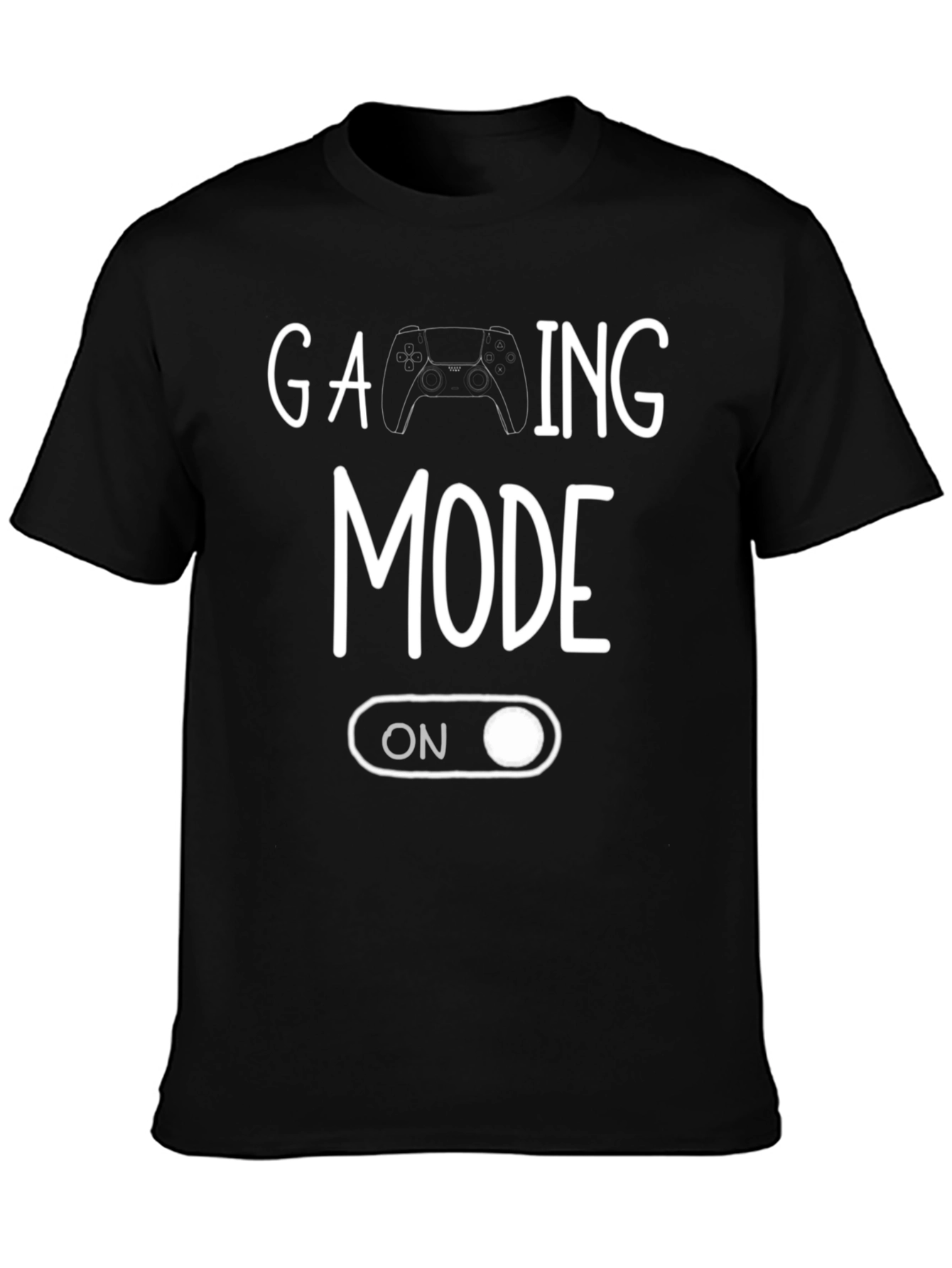 Gaming Mode ON Black T-Shirt