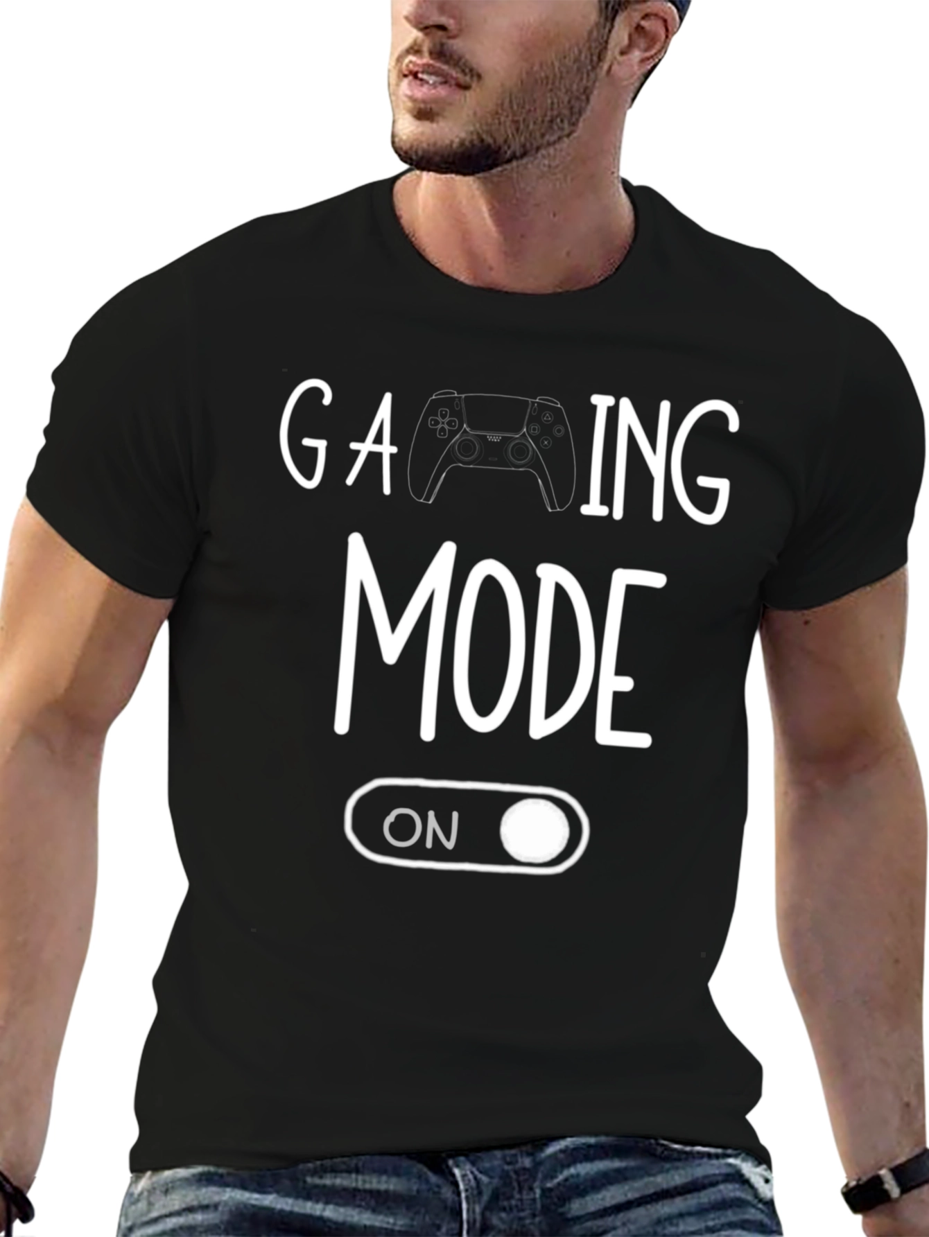 Gaming Mode ON Black T-Shirt