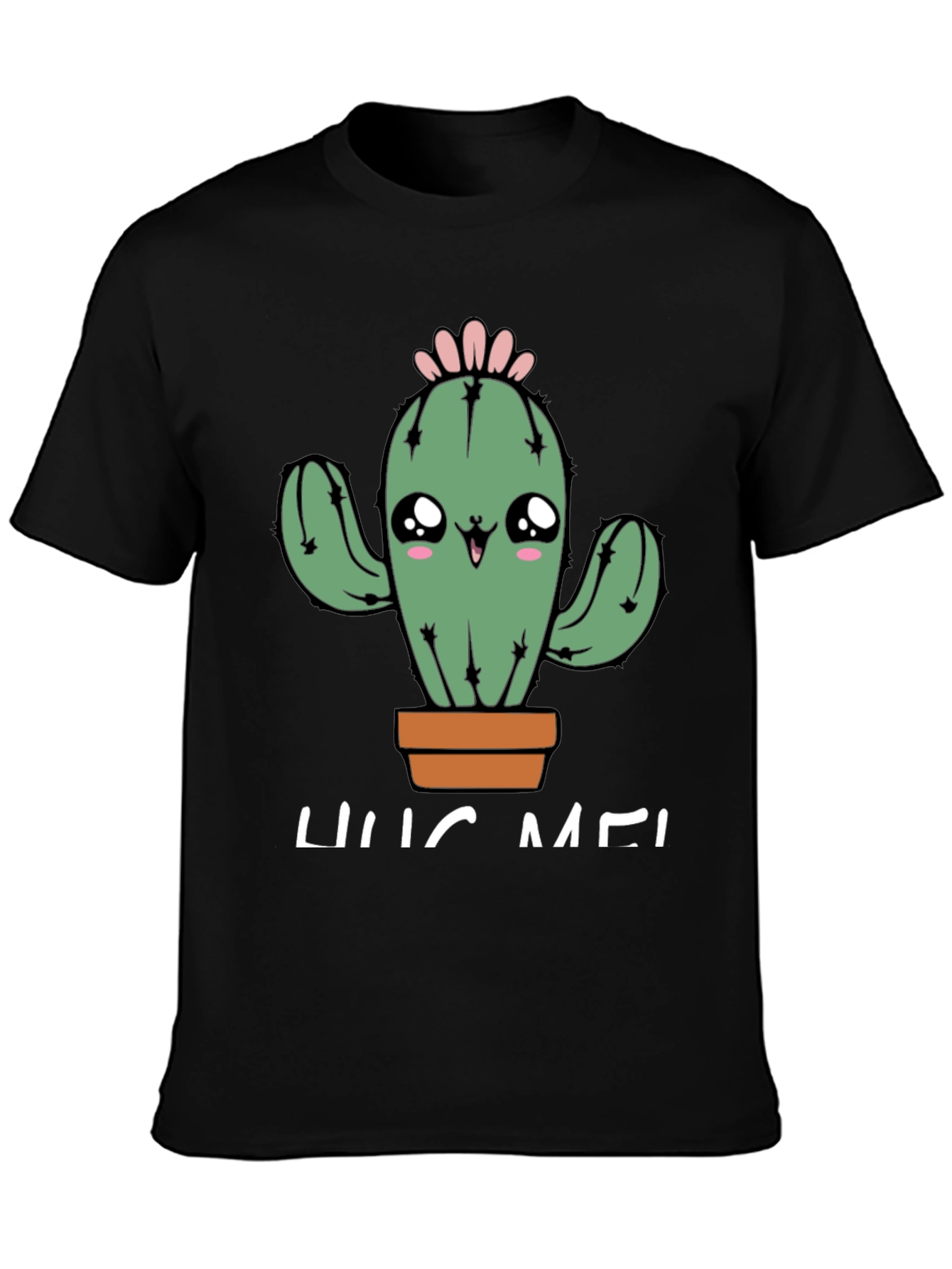 Cute Cactus Hug Me Graphic T-Shirt