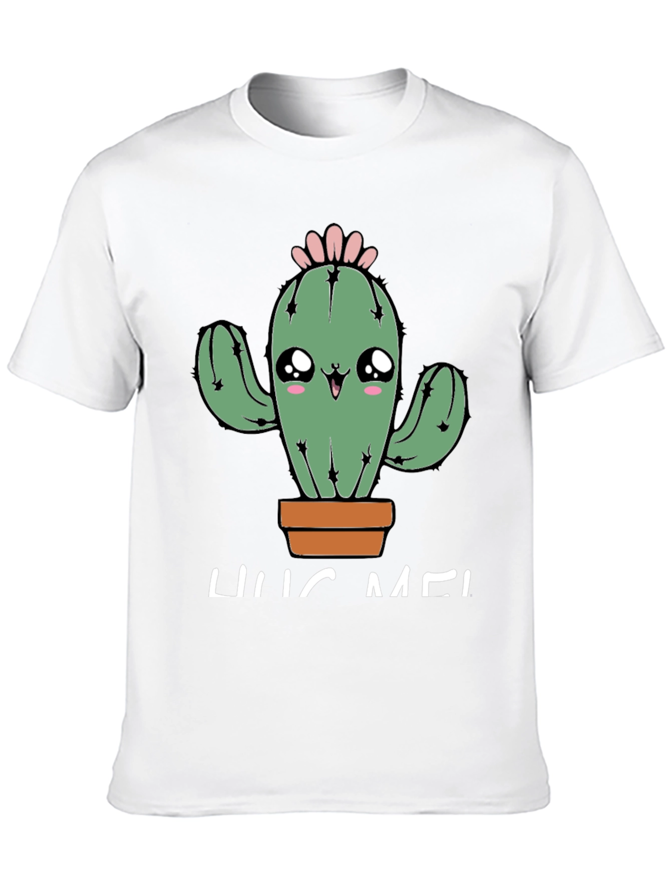 Cute Cactus Hug Me Graphic T-Shirt