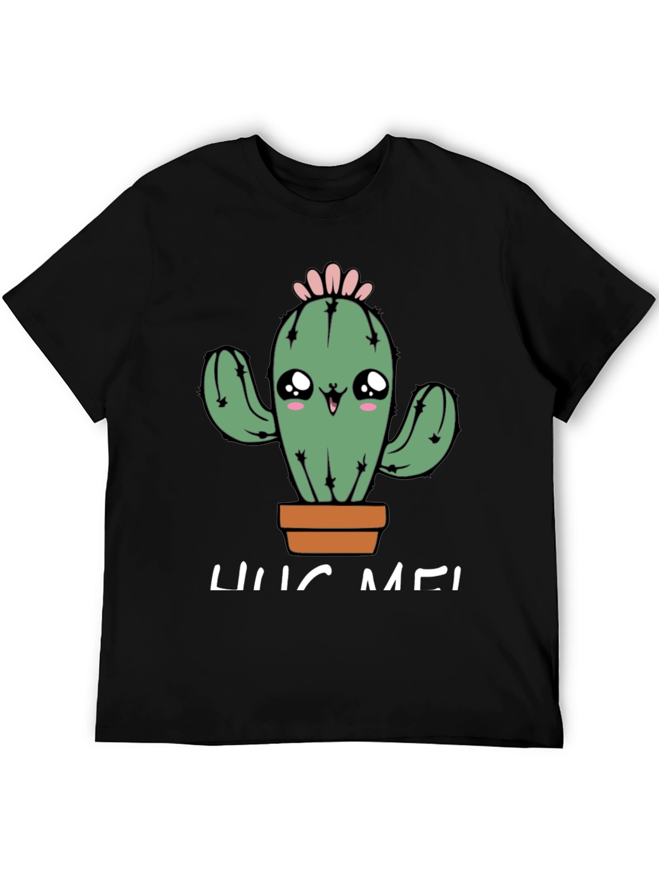 Cute Cactus Hug Me Graphic T-Shirt