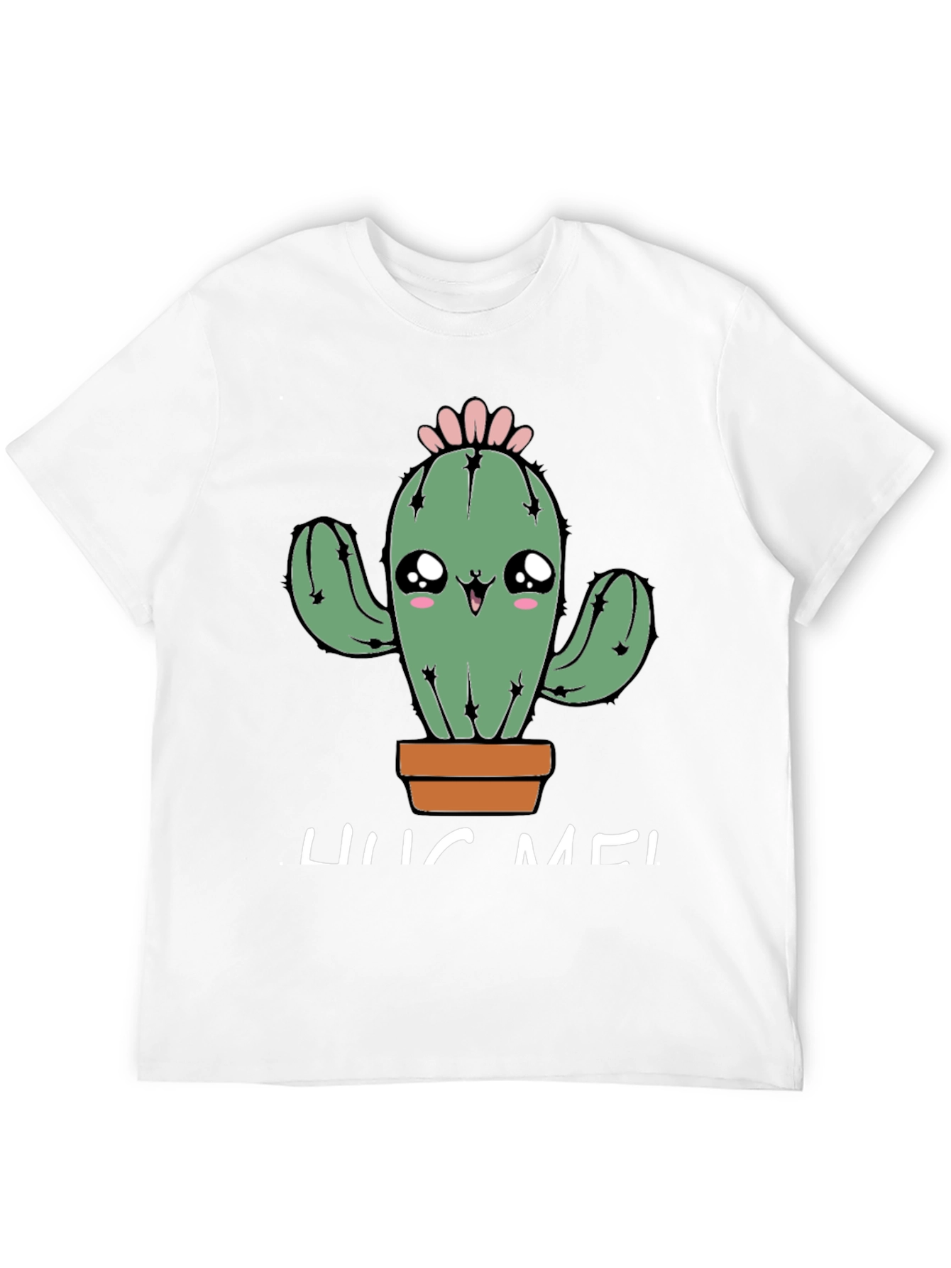 Cute Cactus Hug Me Graphic T-Shirt