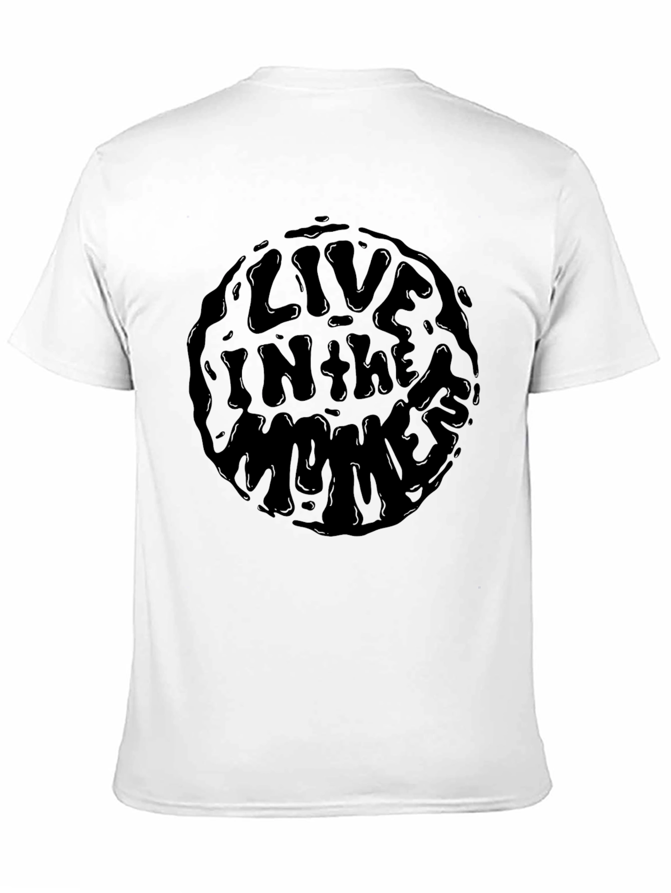 Live In The Moment Black Graphic Tee