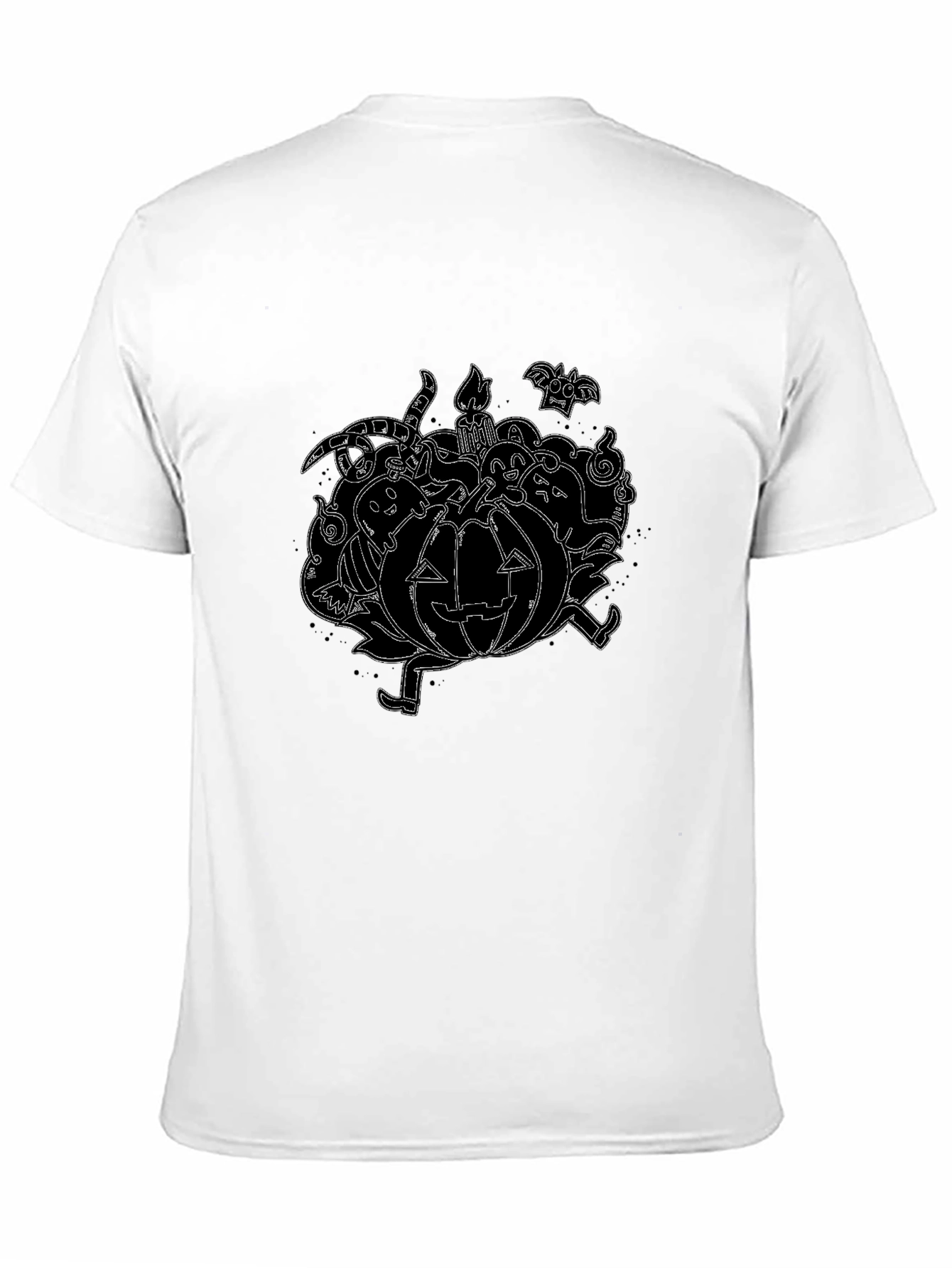 Spooky Pumpkin Halloween Graphic T-Shirt