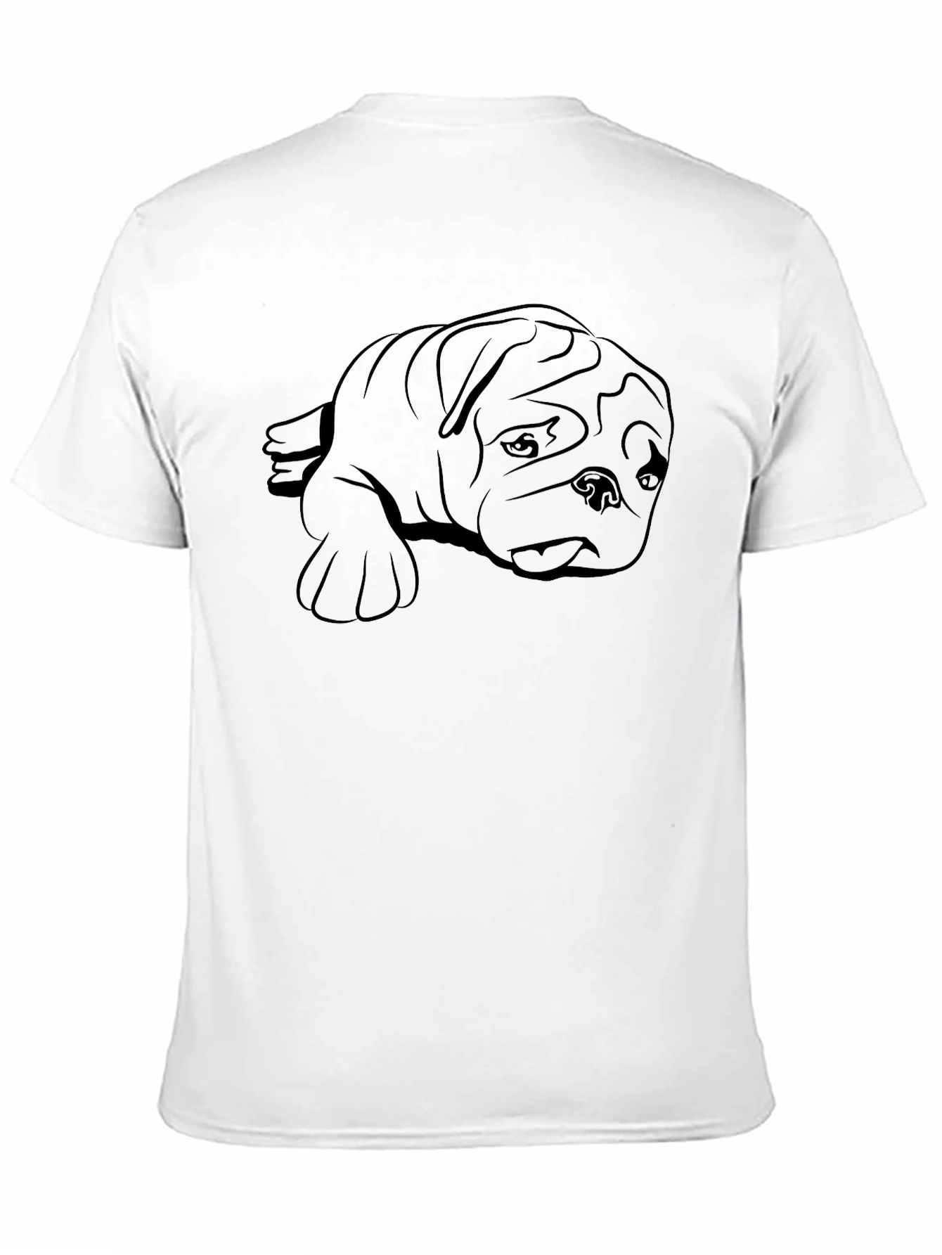 Cool Bulldog Graphic Tee - Black