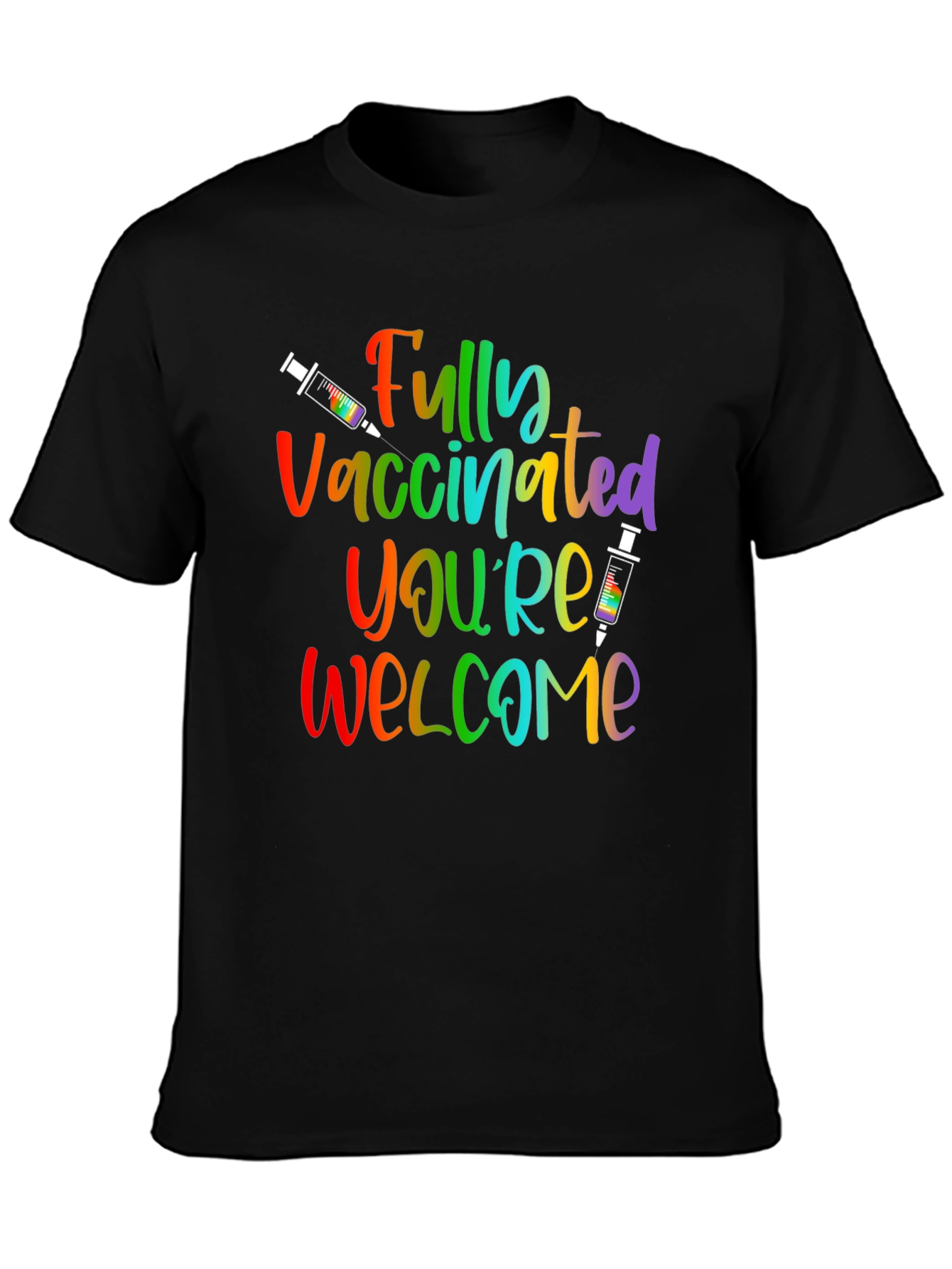 Fully Vaccinated Rainbow T-Shirt