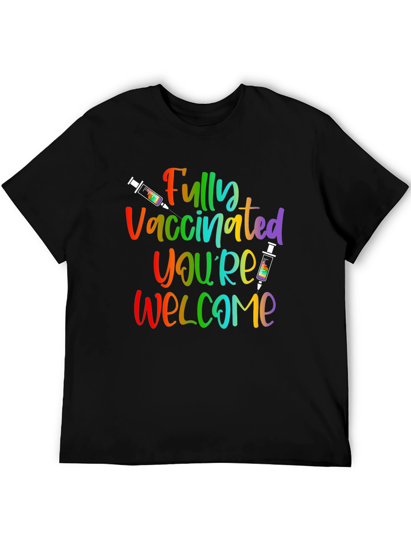 Fully Vaccinated Rainbow T-Shirt