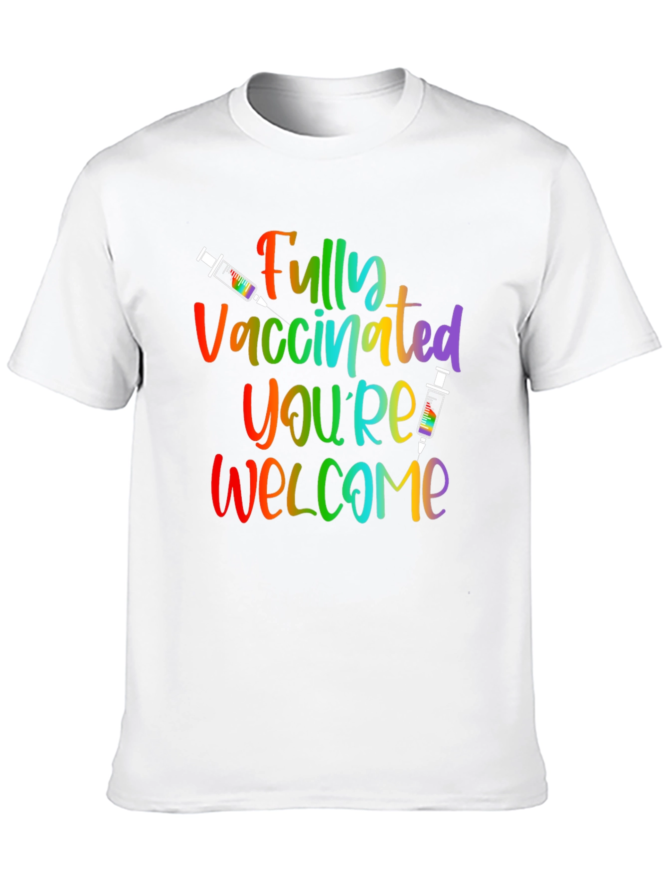 Fully Vaccinated Rainbow T-Shirt