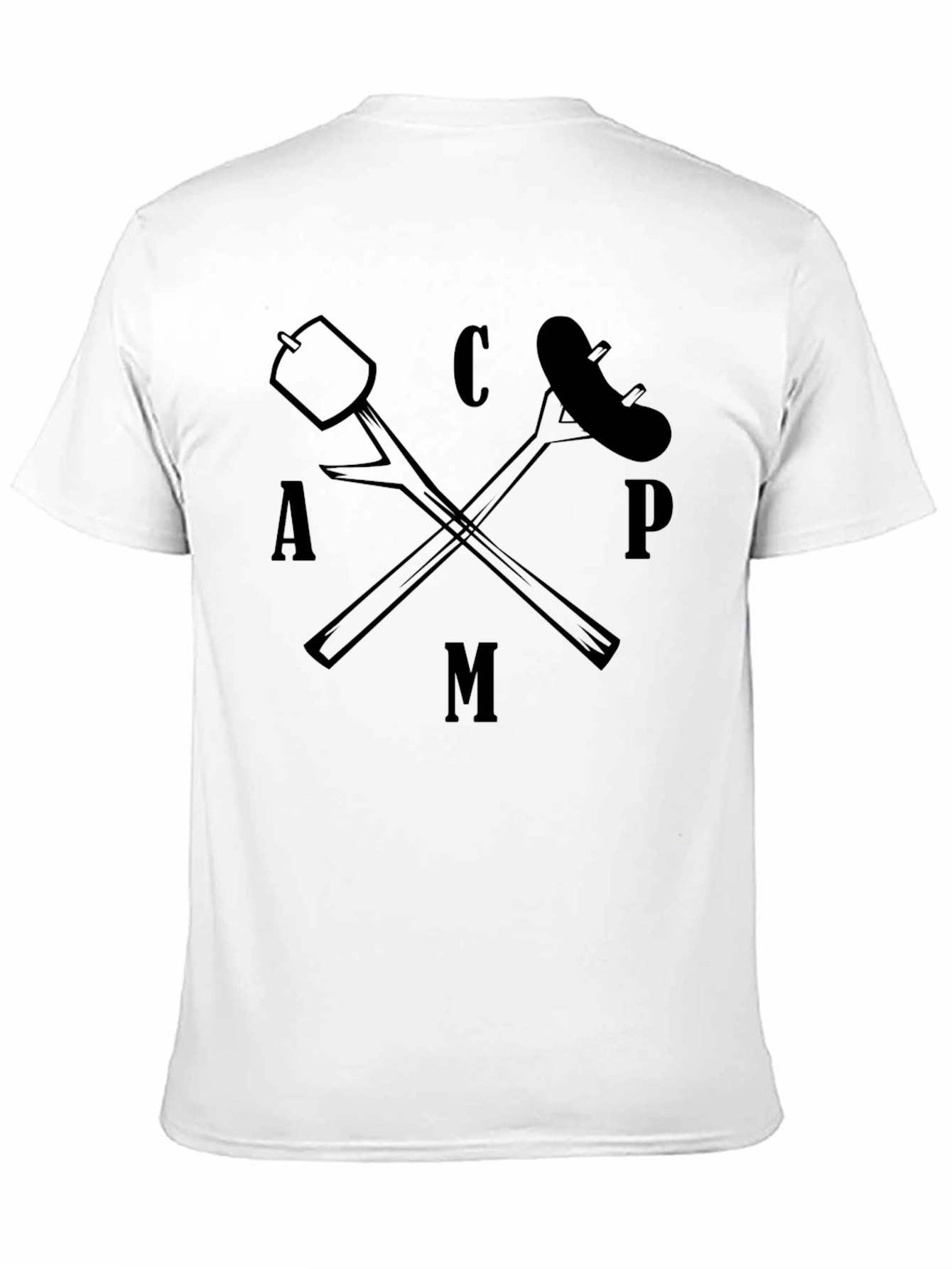 Camping Life T-Shirt - Marshmallow and Sausage Graphic Tee