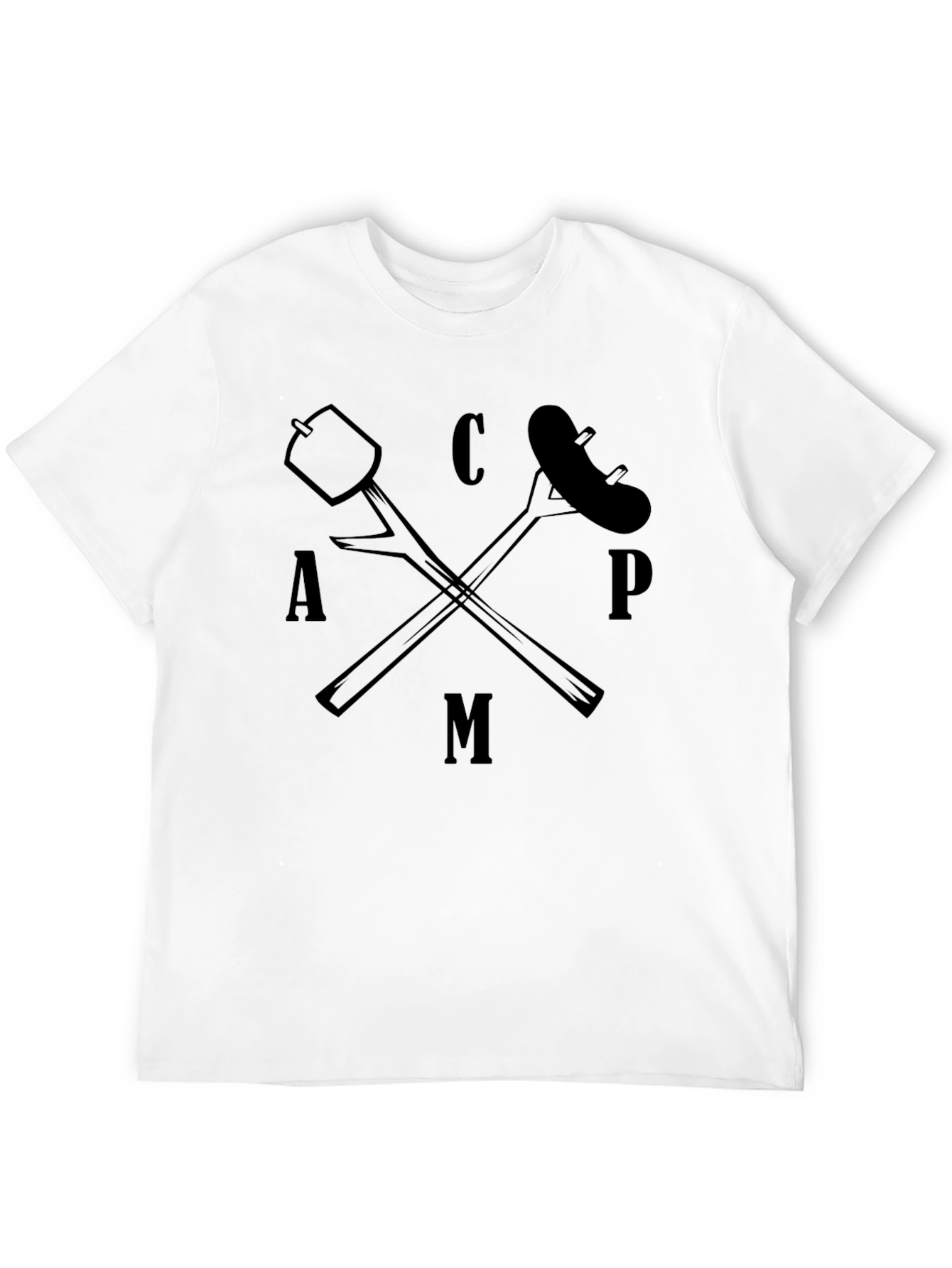 Camping Life T-Shirt - Marshmallow and Sausage Graphic Tee