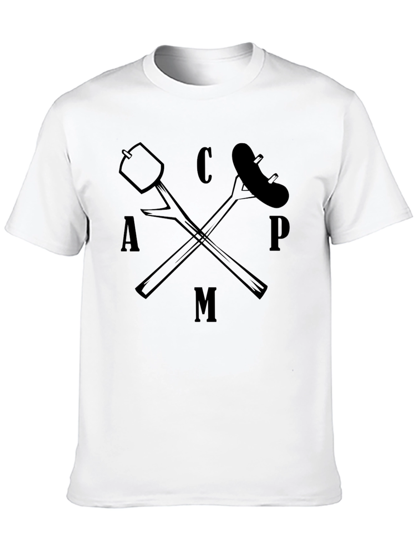 Camping Life T-Shirt - Marshmallow and Sausage Graphic Tee
