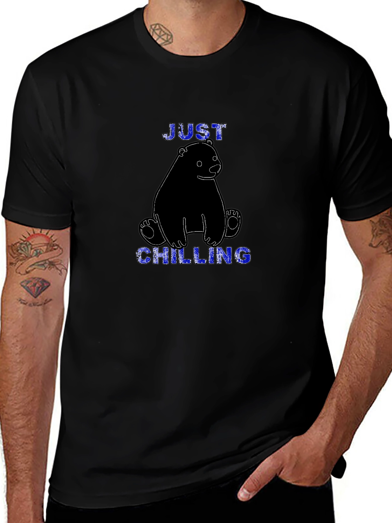 Just Chilling Bear Graphic T-Shirt
