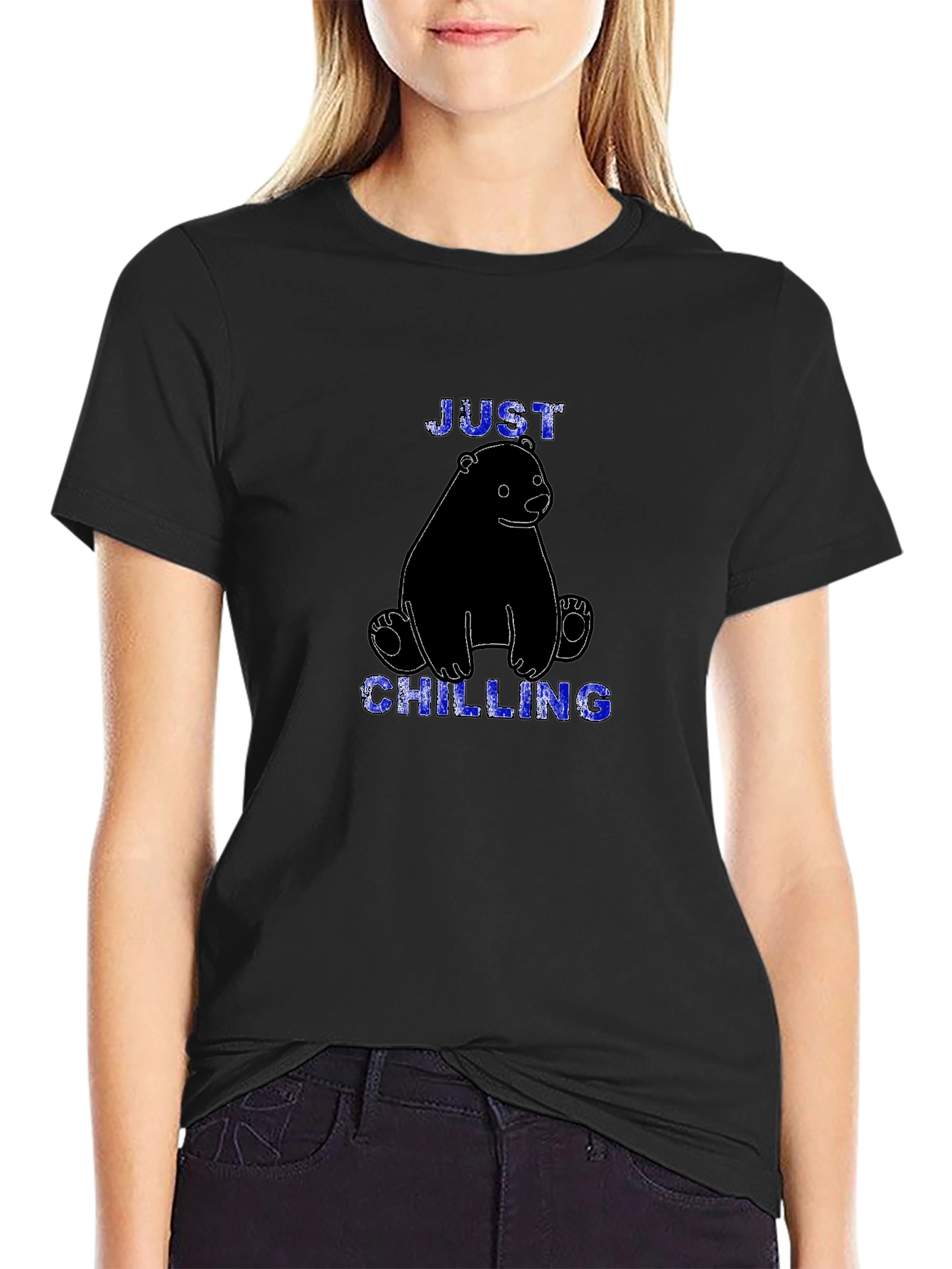 Just Chilling Bear Graphic T-Shirt
