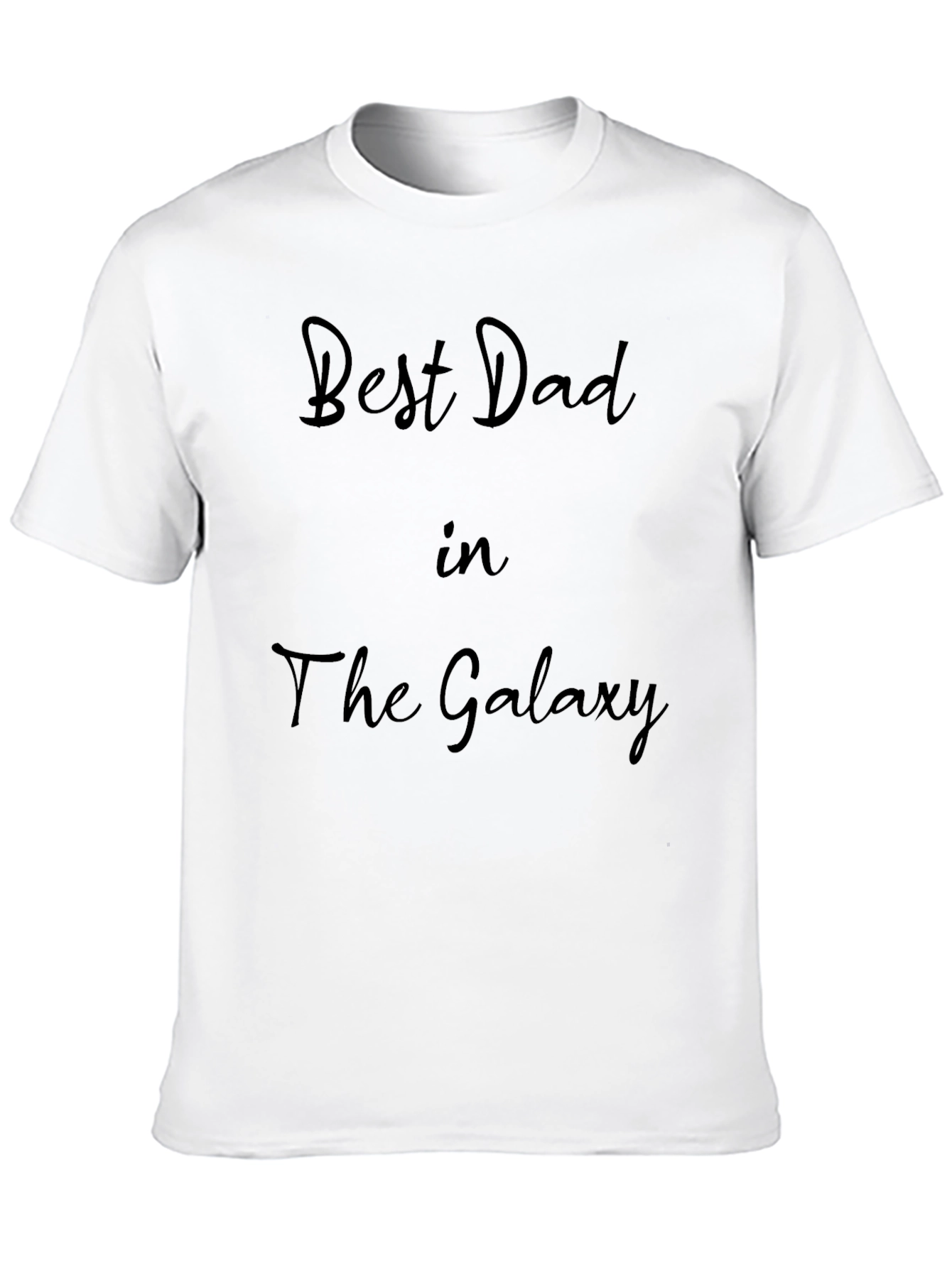 Best Dad in the Galaxy Black T-Shirt
