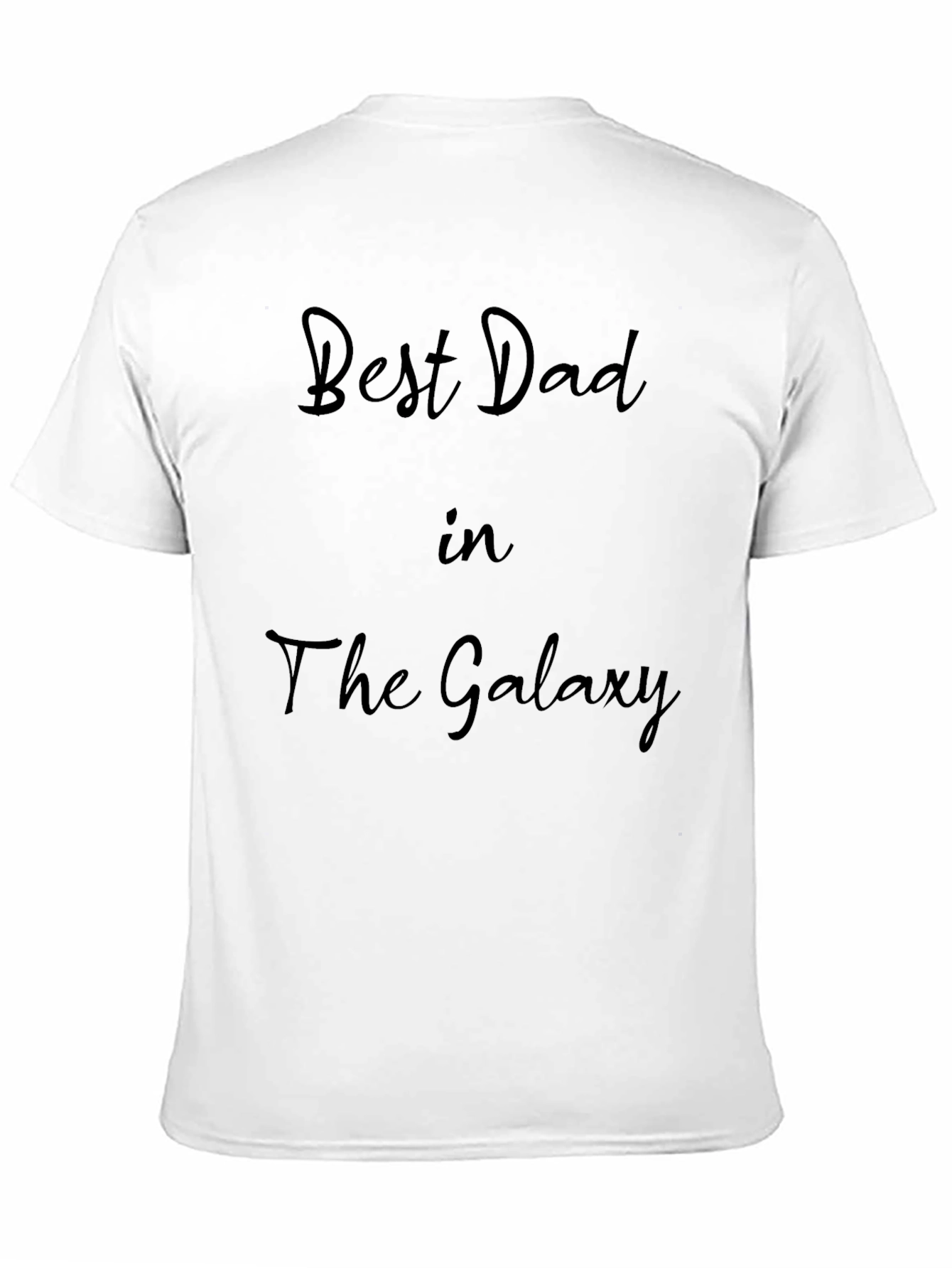 Best Dad in the Galaxy Black T-Shirt
