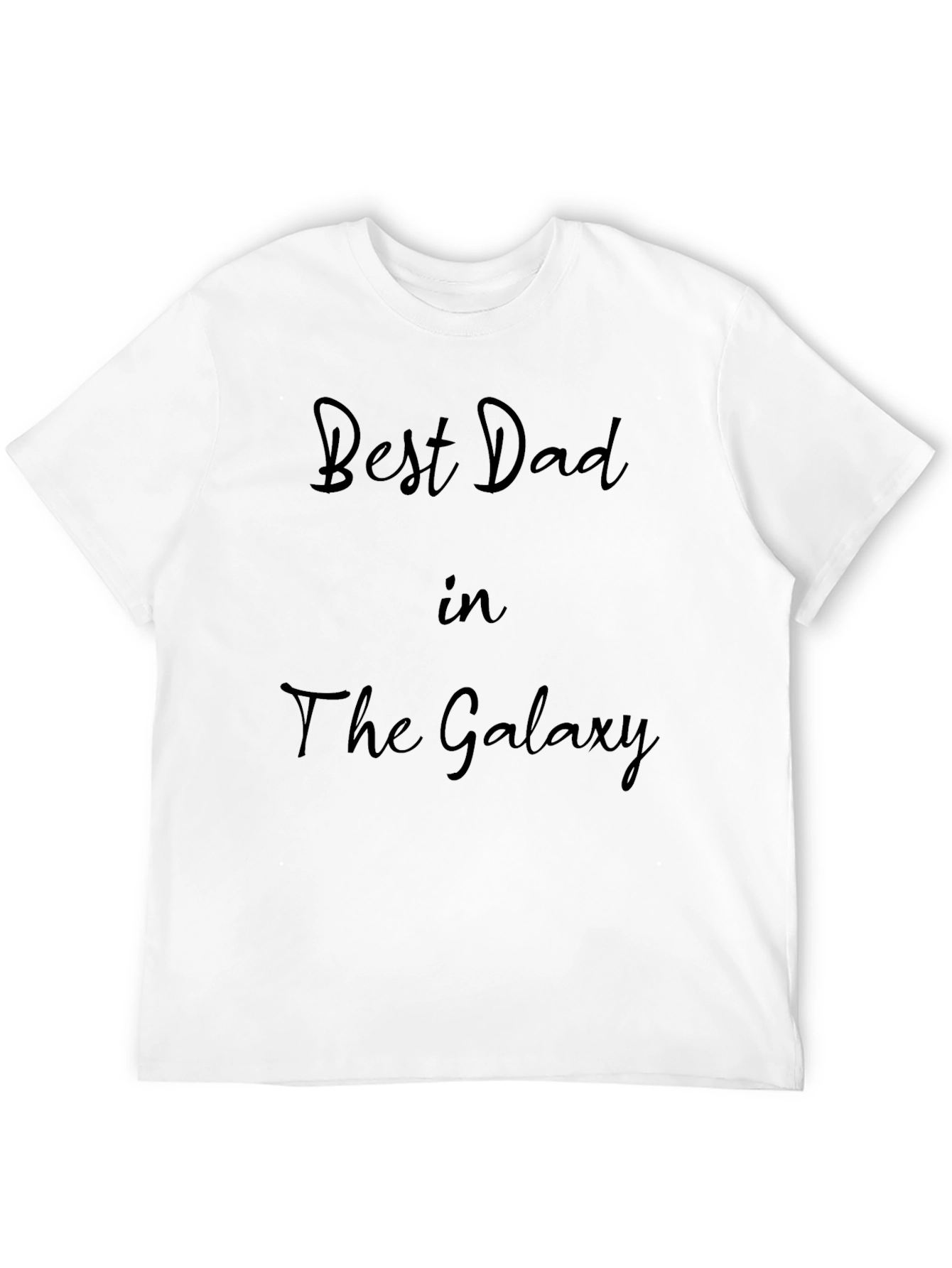 Best Dad in the Galaxy Black T-Shirt