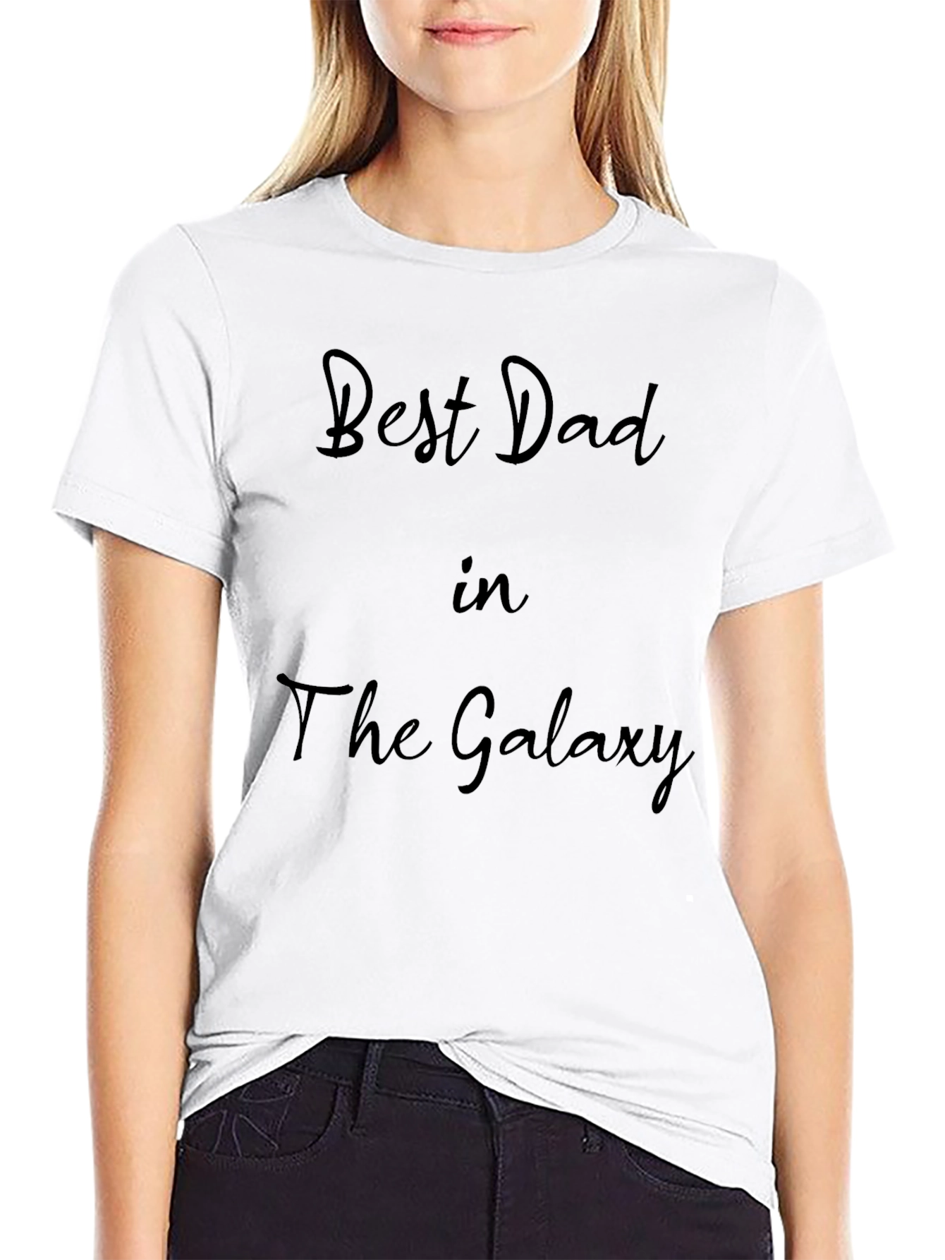 Best Dad in the Galaxy Black T-Shirt