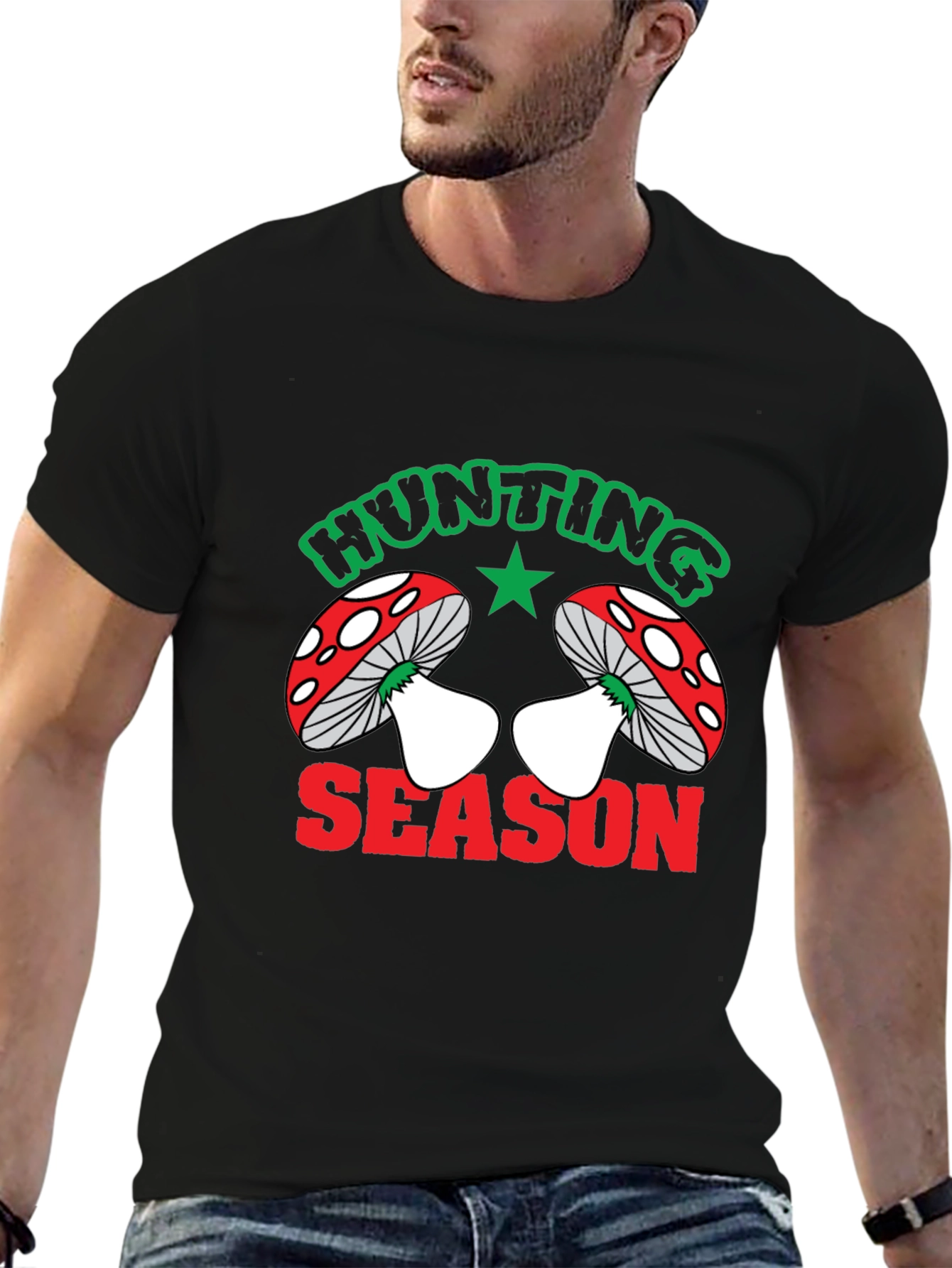 Hunting Season Mushroom Graphic Tee