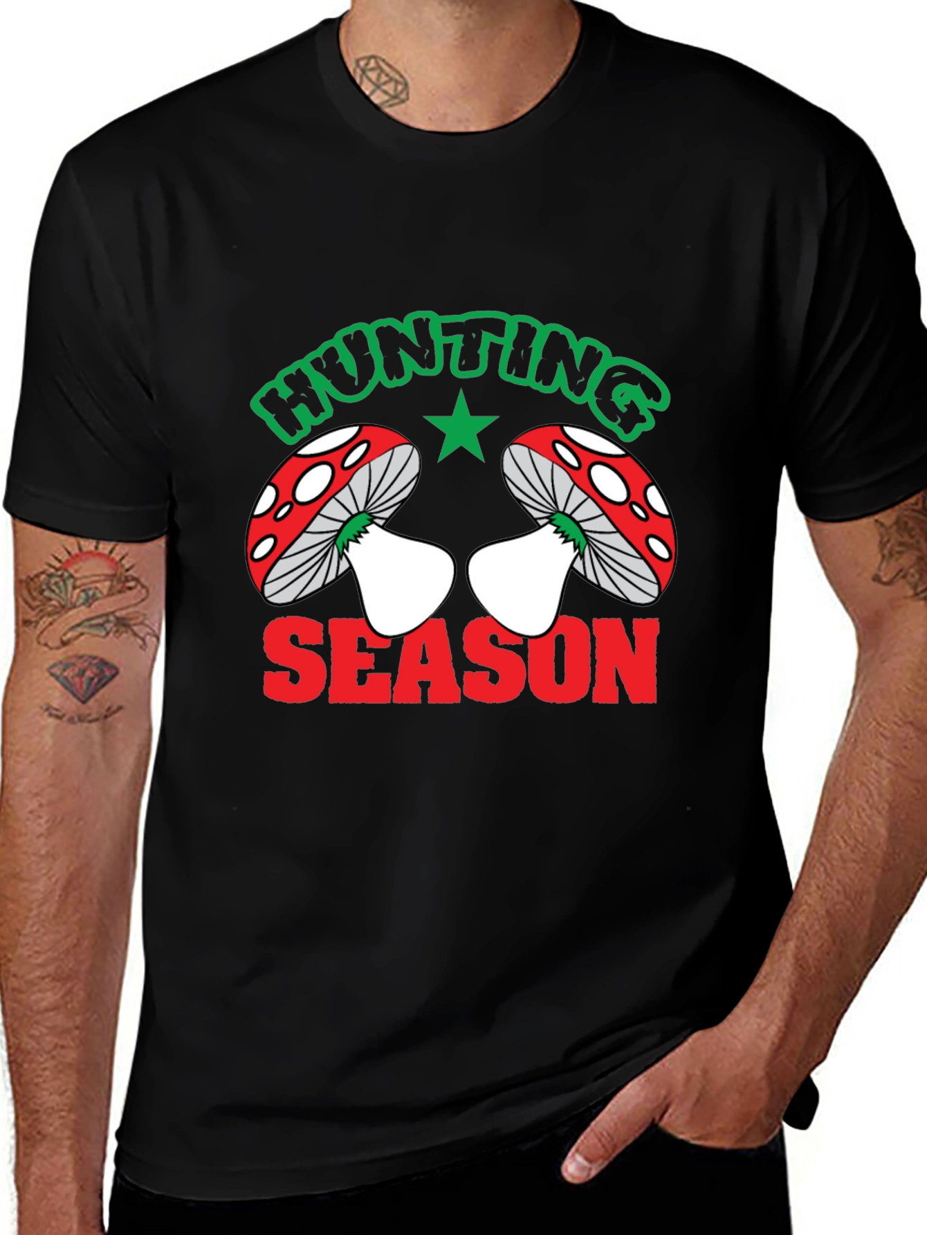 Hunting Season Mushroom Graphic Tee