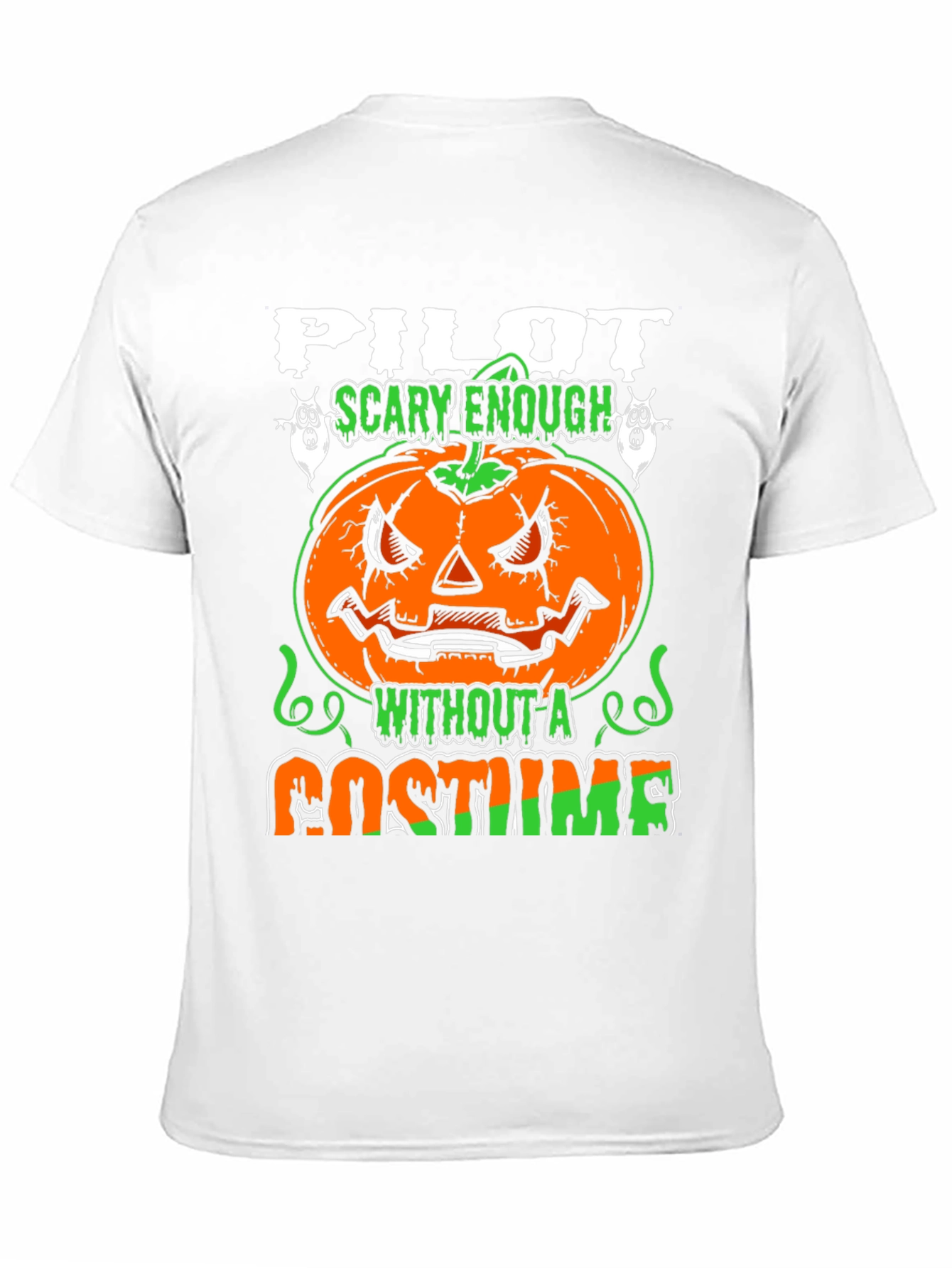 Pilot Scary Enough Halloween Graphic T-Shirt